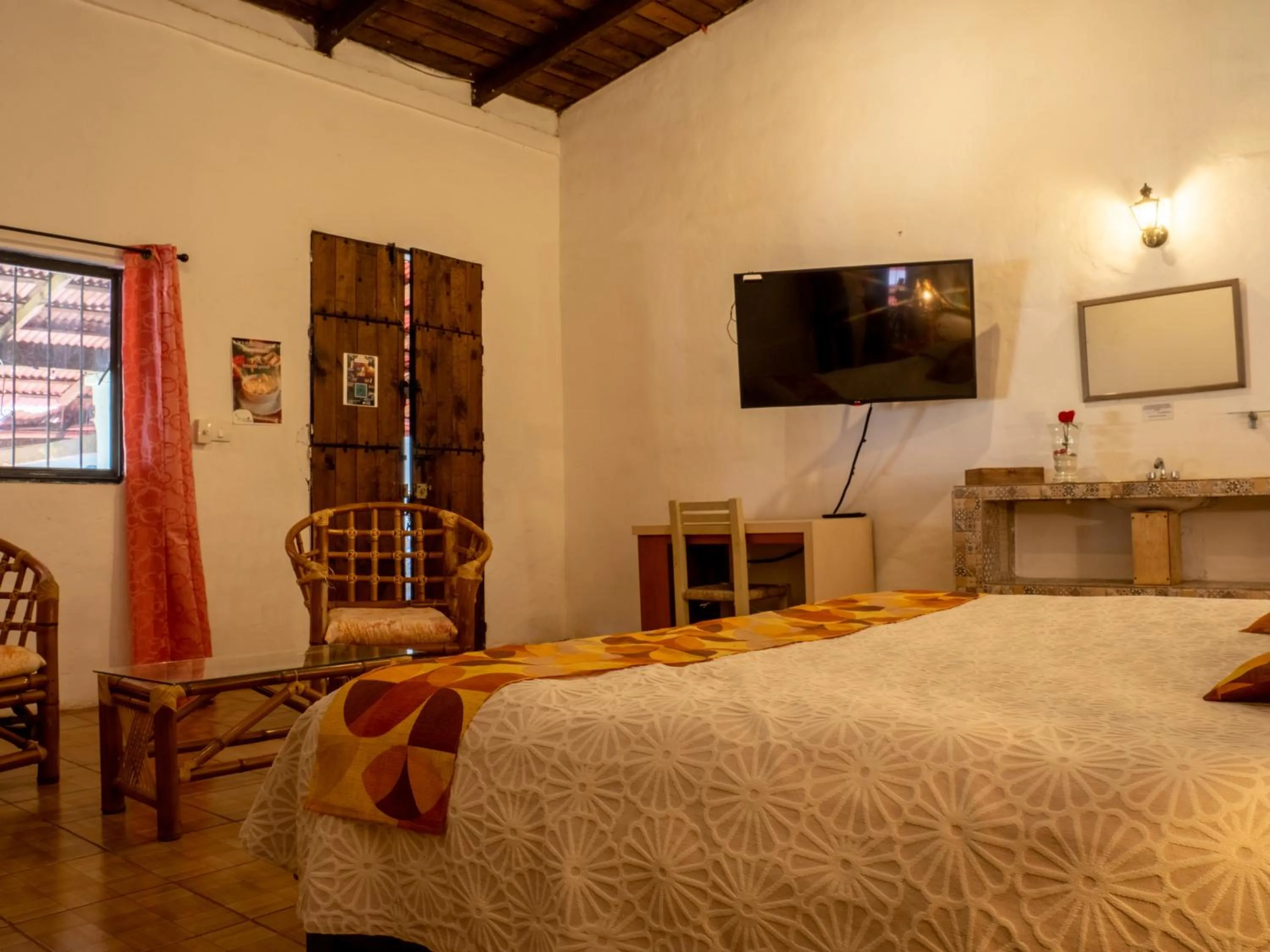Bed in Hotel Hacienda San Bartolo