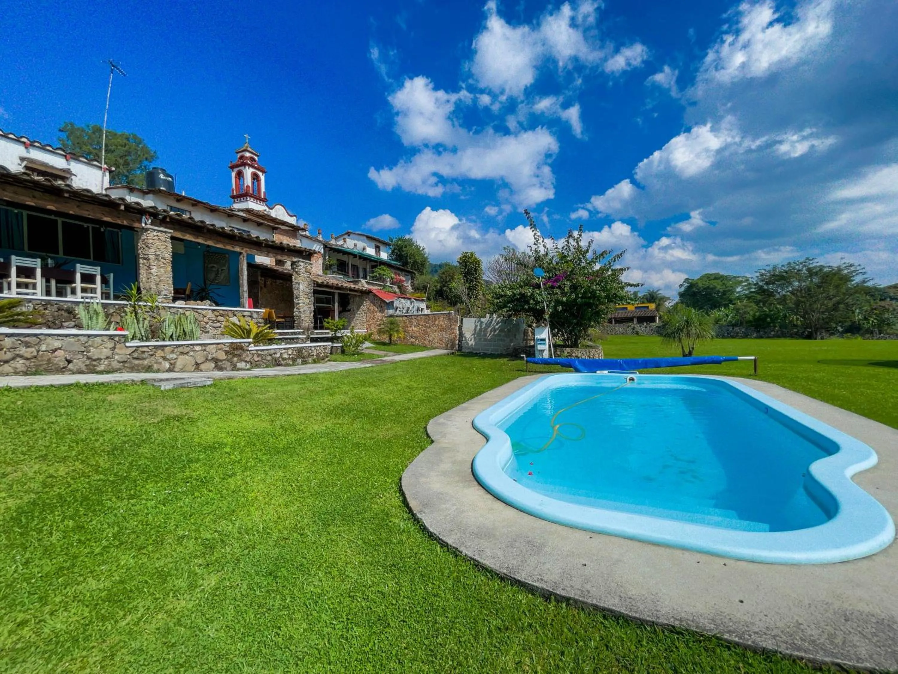 Swimming pool in Hotel Hacienda San Bartolo