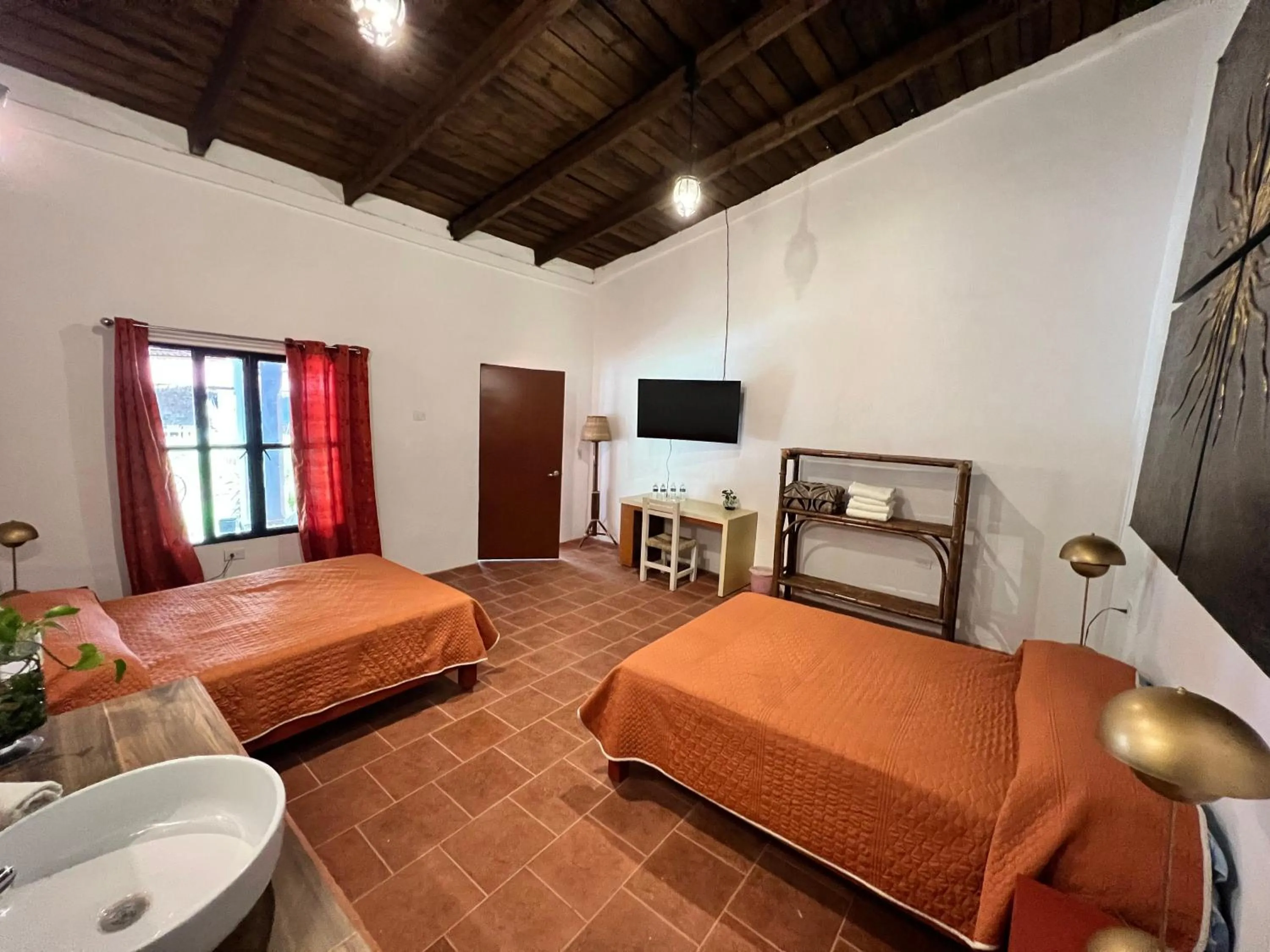 Bed in Hotel Hacienda San Bartolo