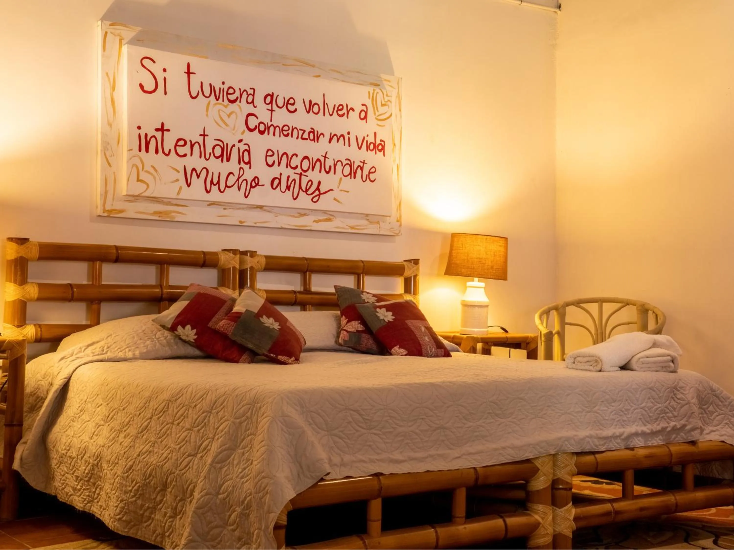 Bed in Hotel Hacienda San Bartolo