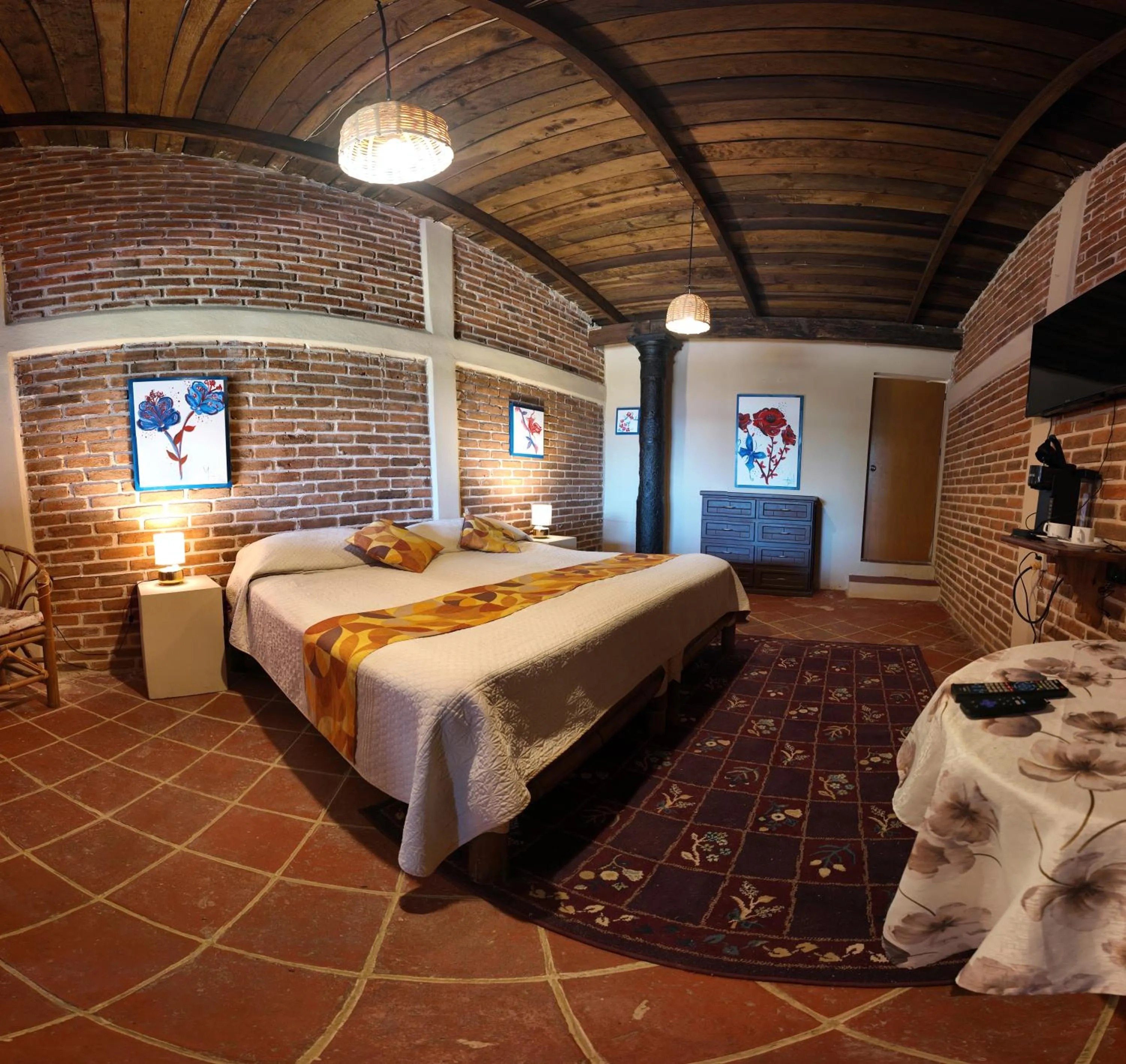Bed in Hotel Hacienda San Bartolo