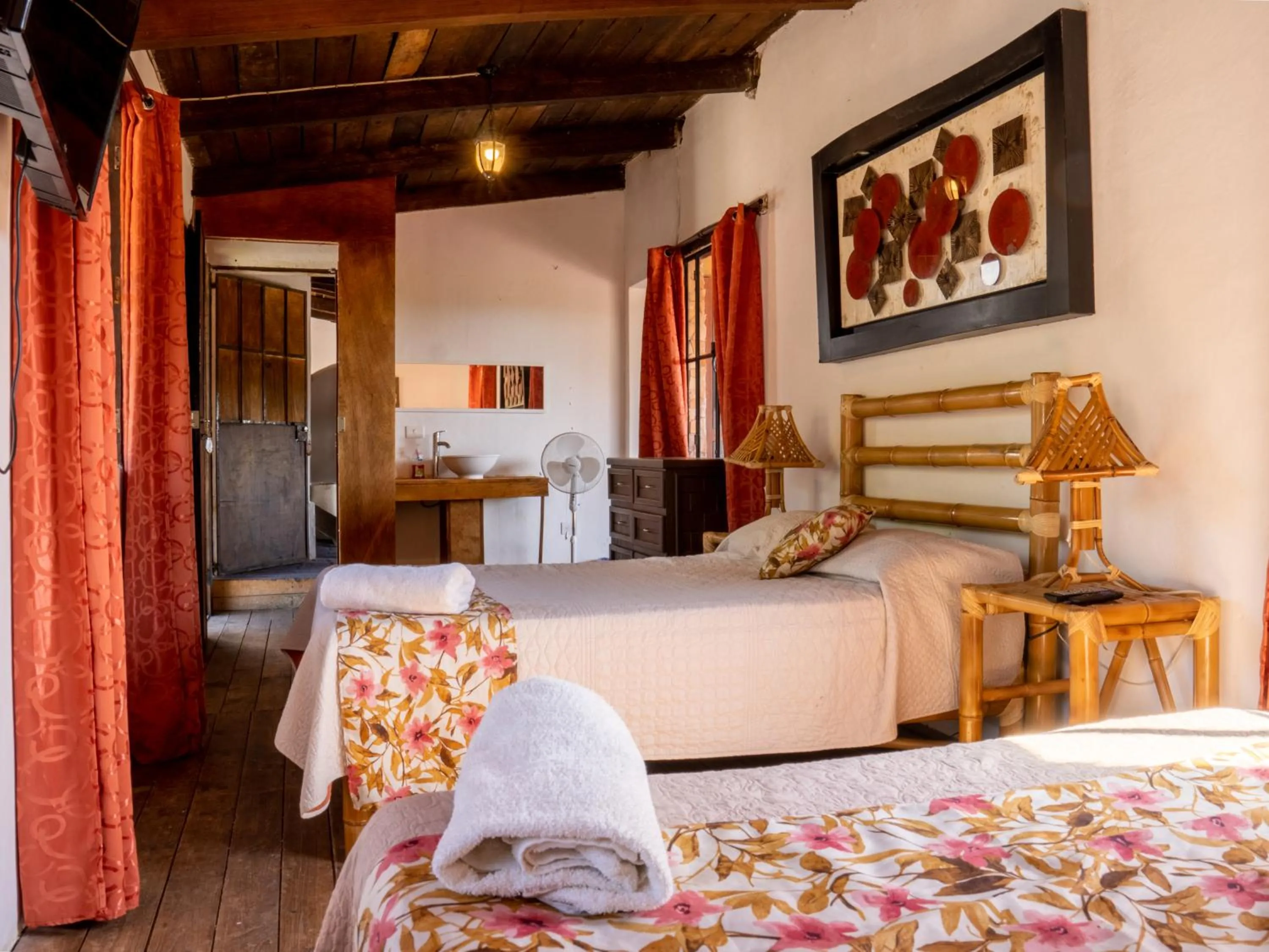 Bed in Hotel Hacienda San Bartolo