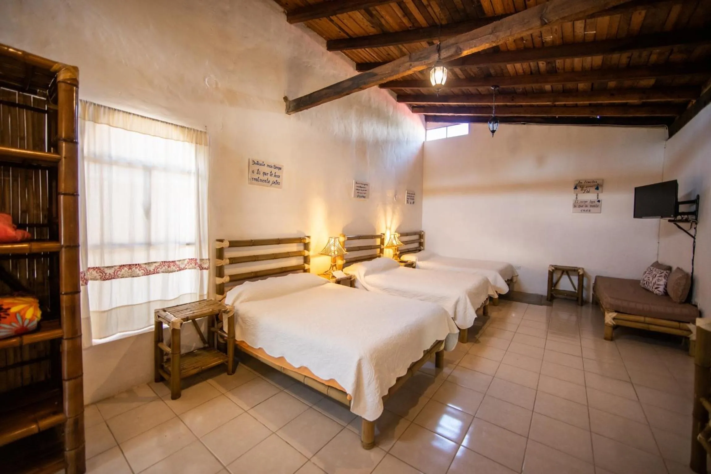 Bed in Hotel Hacienda San Bartolo