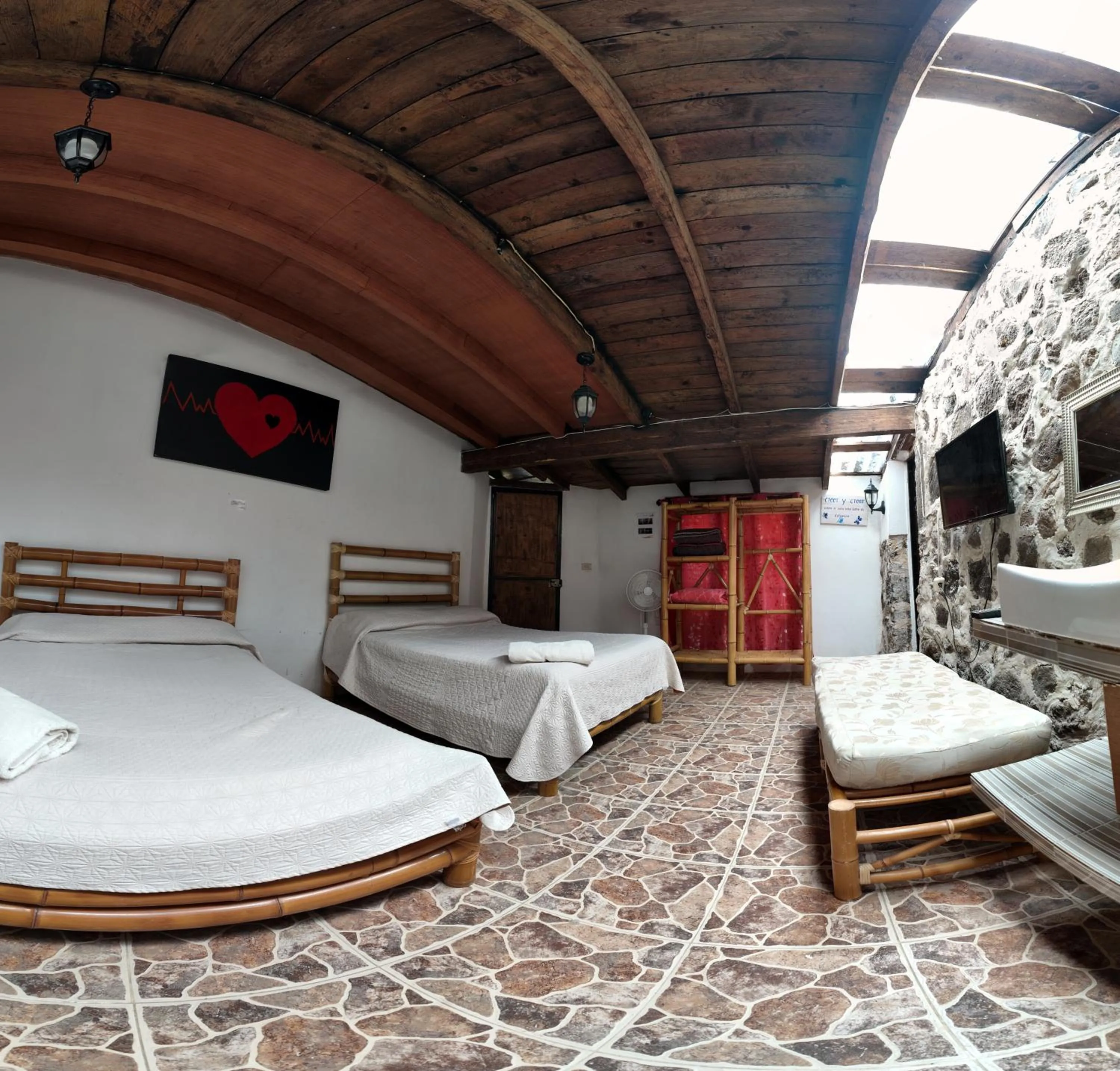 Bed in Hotel Hacienda San Bartolo