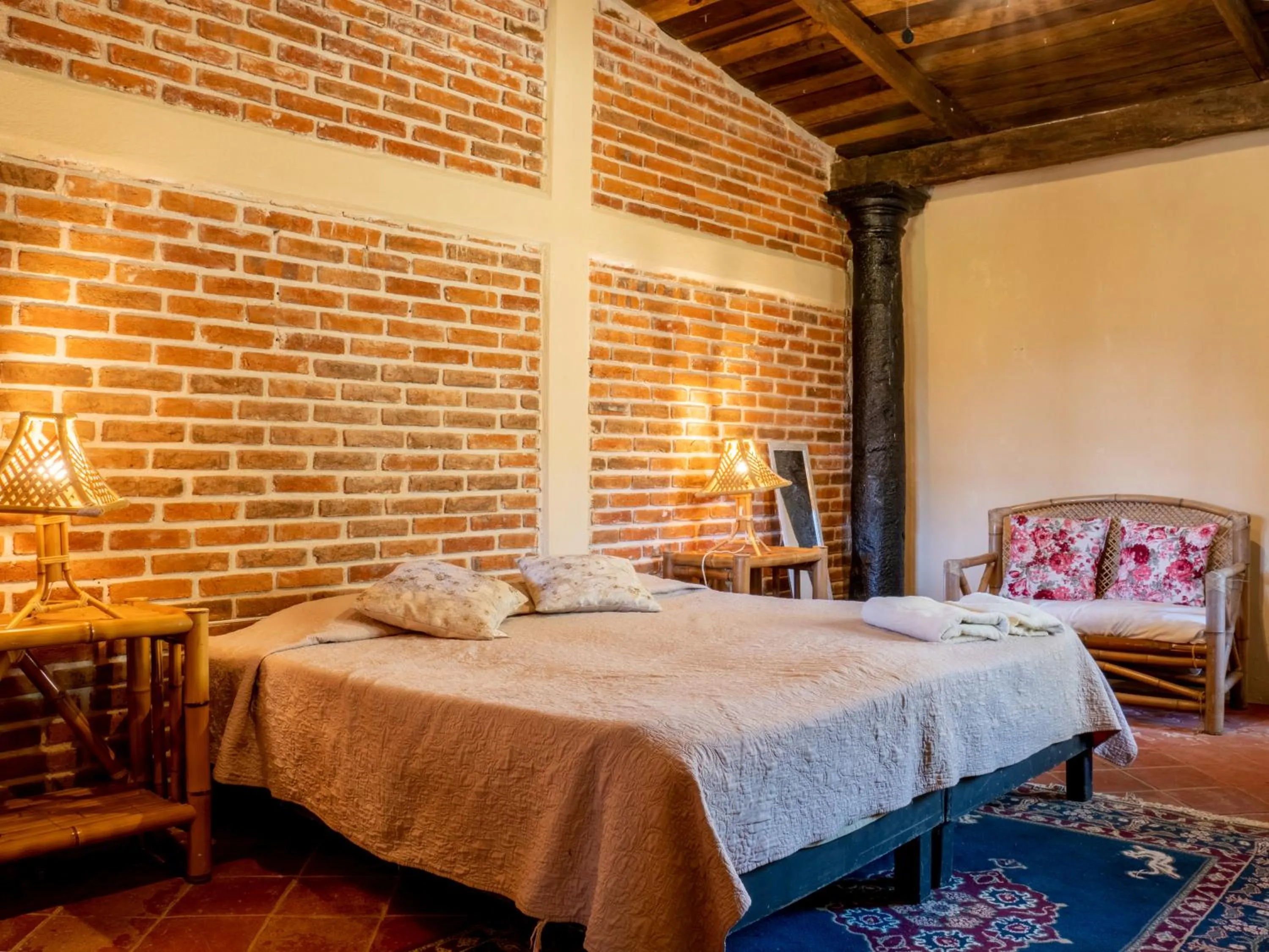 Bed in Hotel Hacienda San Bartolo