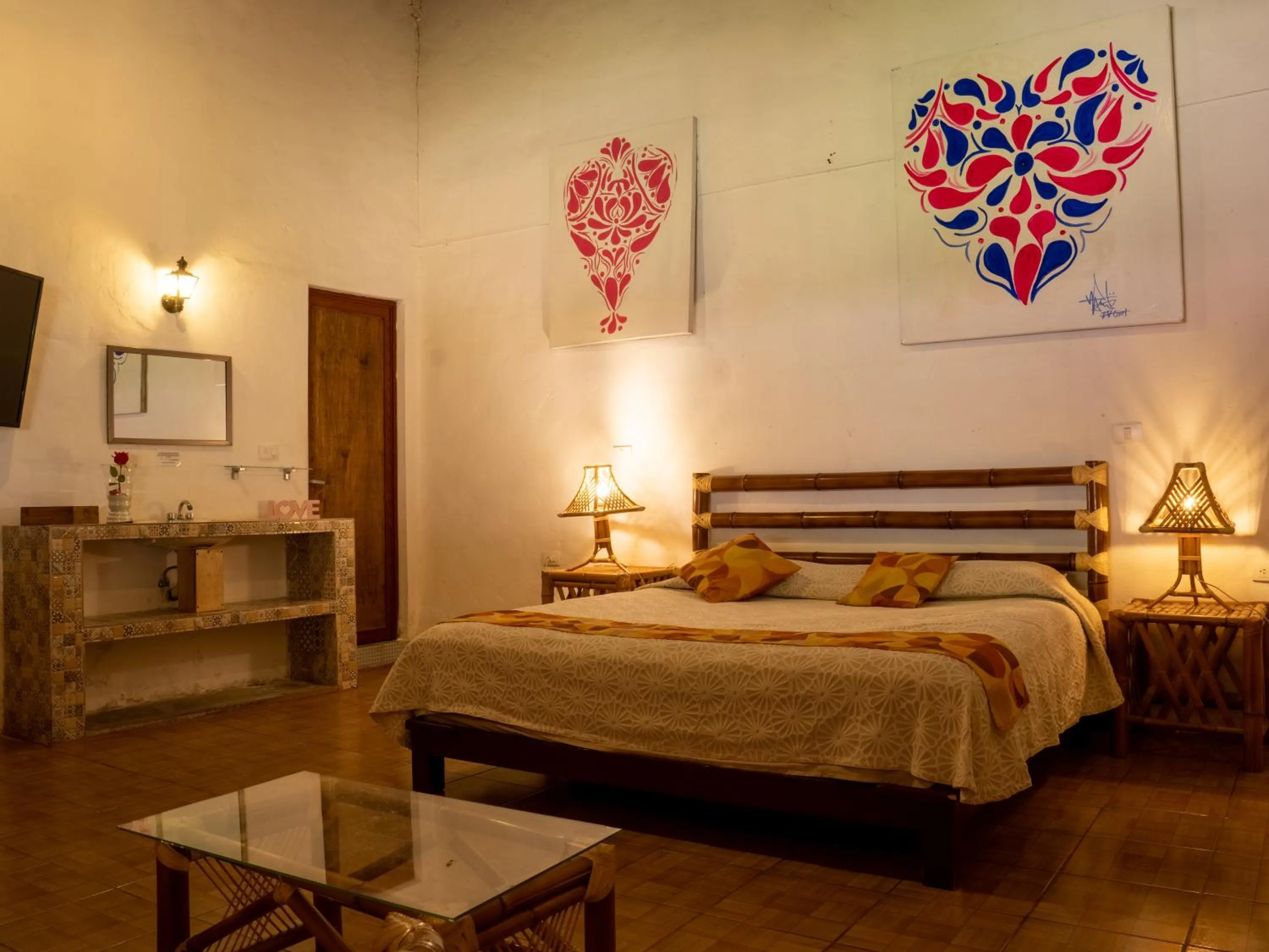 Bed in Hotel Hacienda San Bartolo