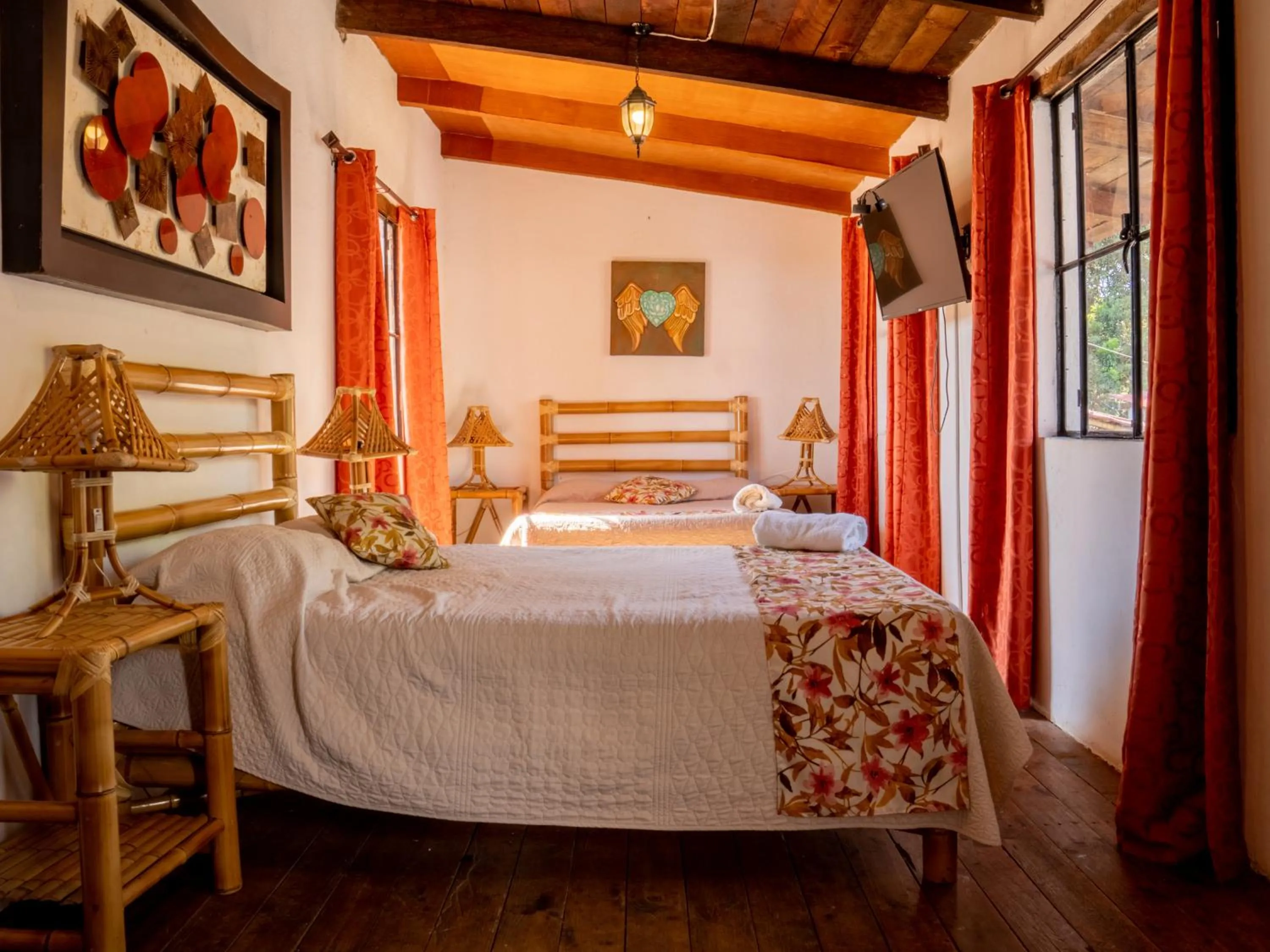 Bed in Hotel Hacienda San Bartolo