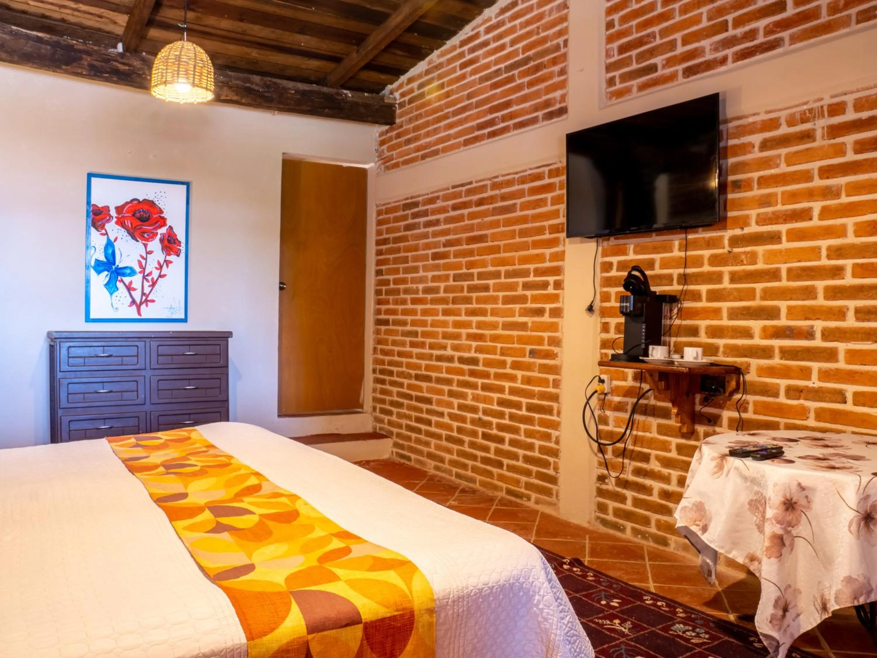 Bed in Hotel Hacienda San Bartolo