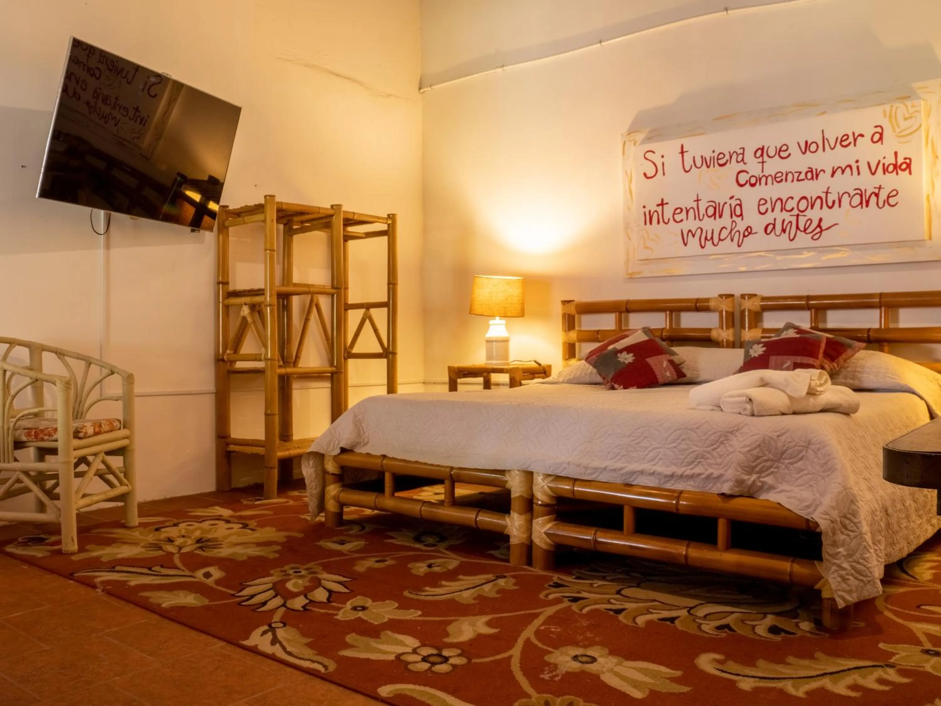 Bed in Hotel Hacienda San Bartolo