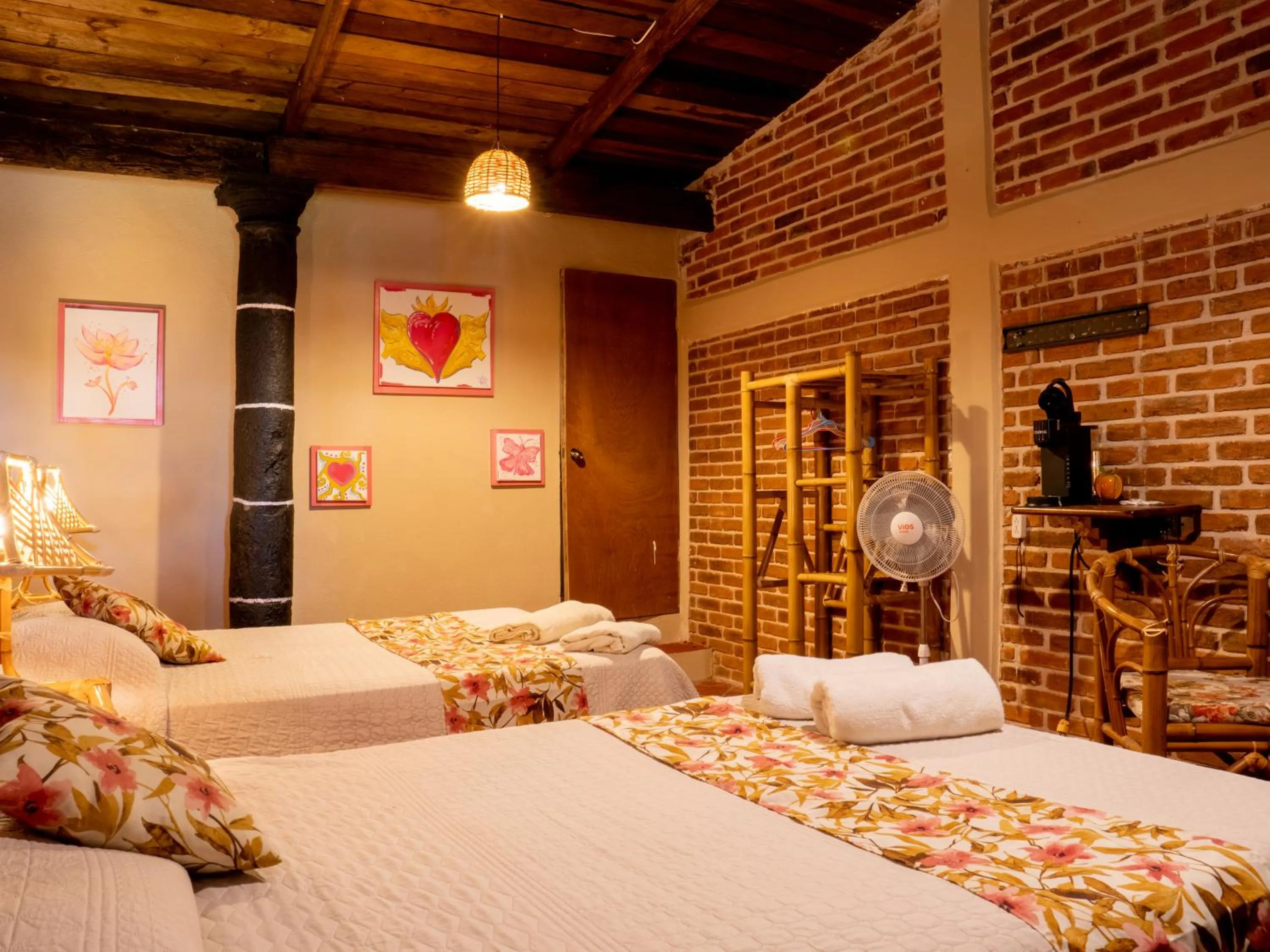Bed in Hotel Hacienda San Bartolo