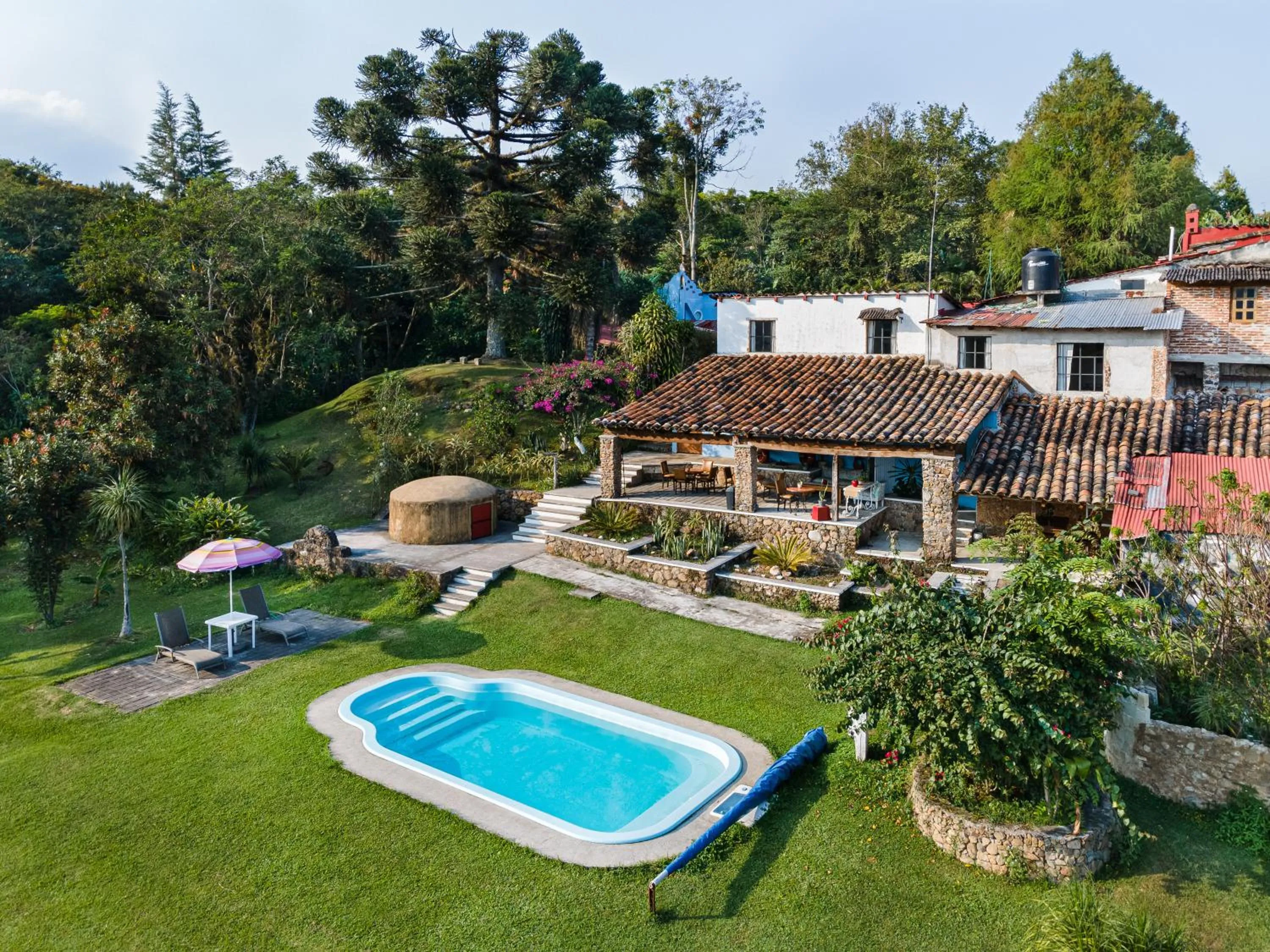 Swimming pool in Hotel Hacienda San Bartolo