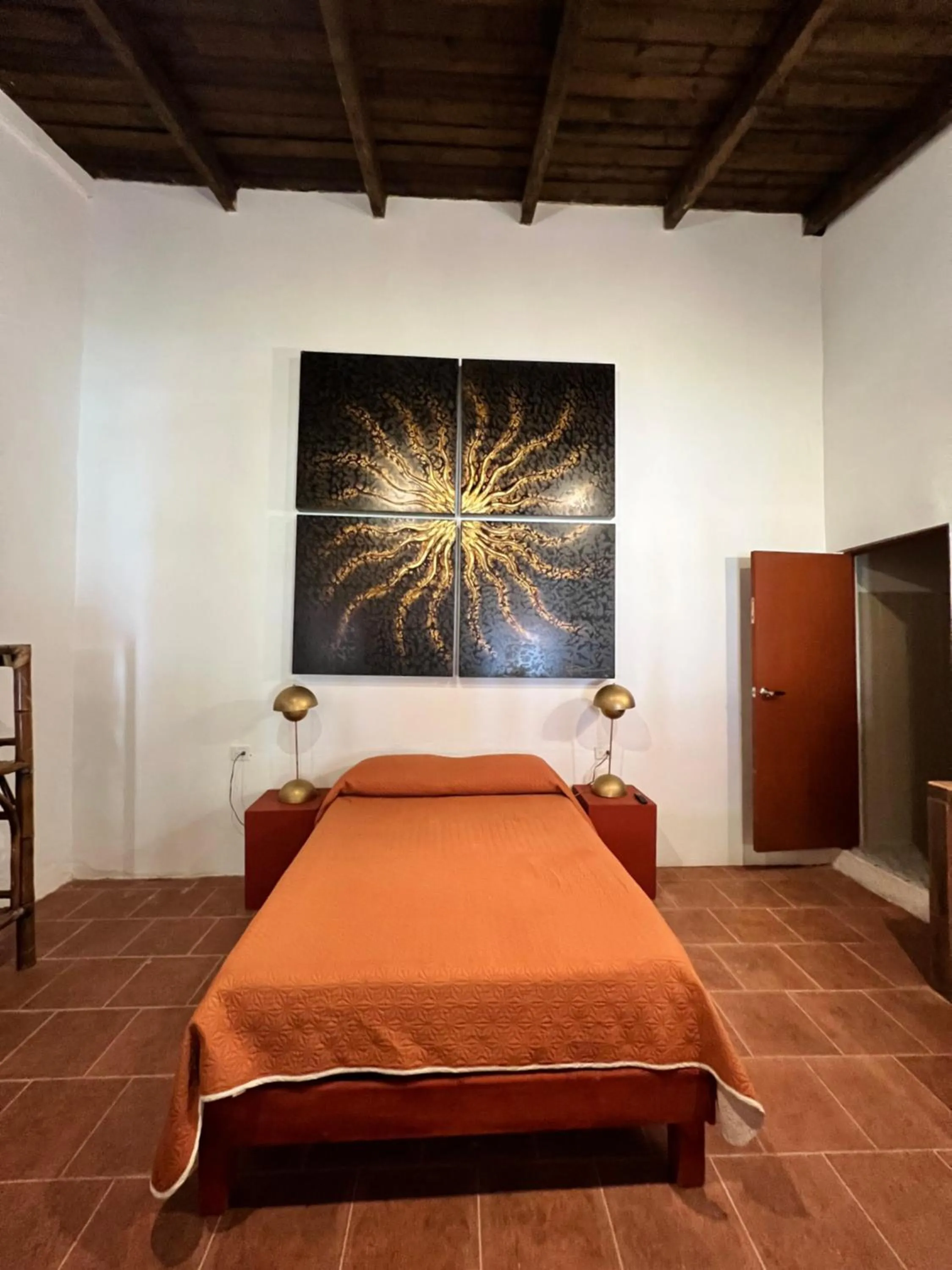 Bed in Hotel Hacienda San Bartolo
