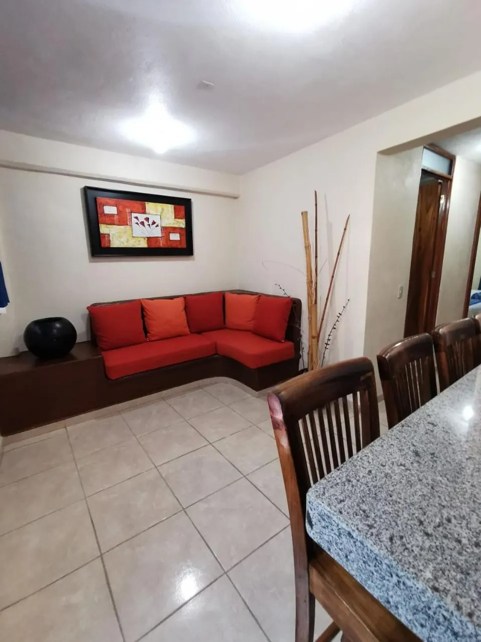 Living room in Habitaciones del Pacifico