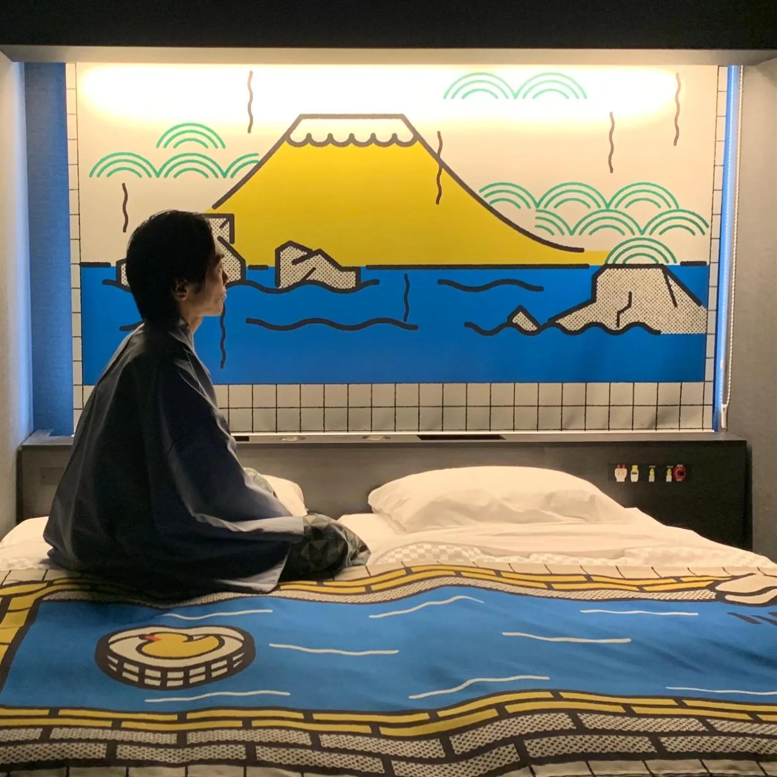 Decorative detail, Bed in HOTEL TAVINOS Kyoto