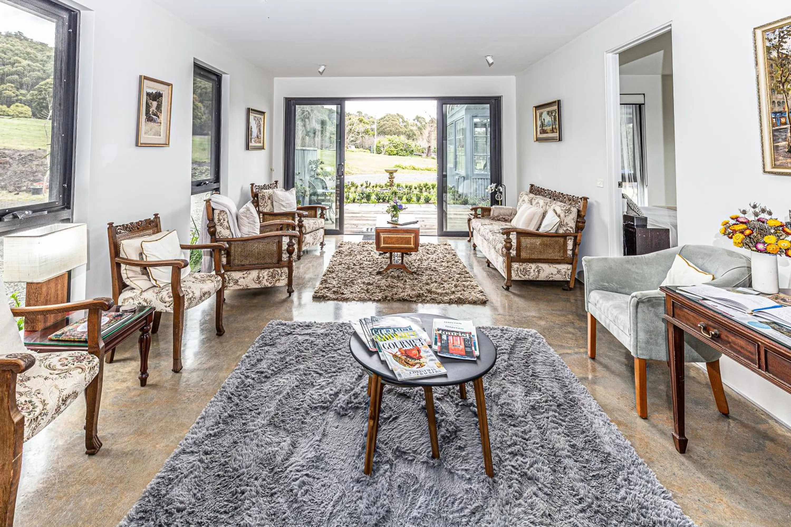 Living room in Hanging Rock Views