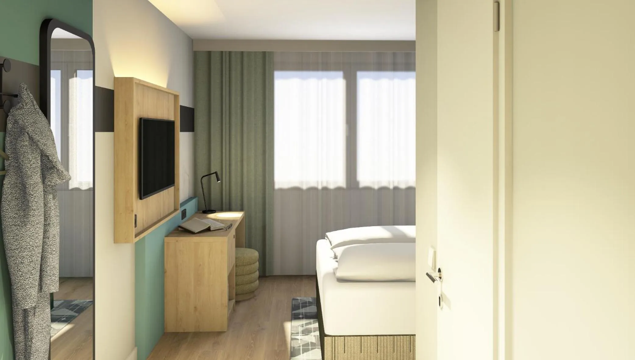 Bedroom, Bed in Spark by Hilton Essen City Centre