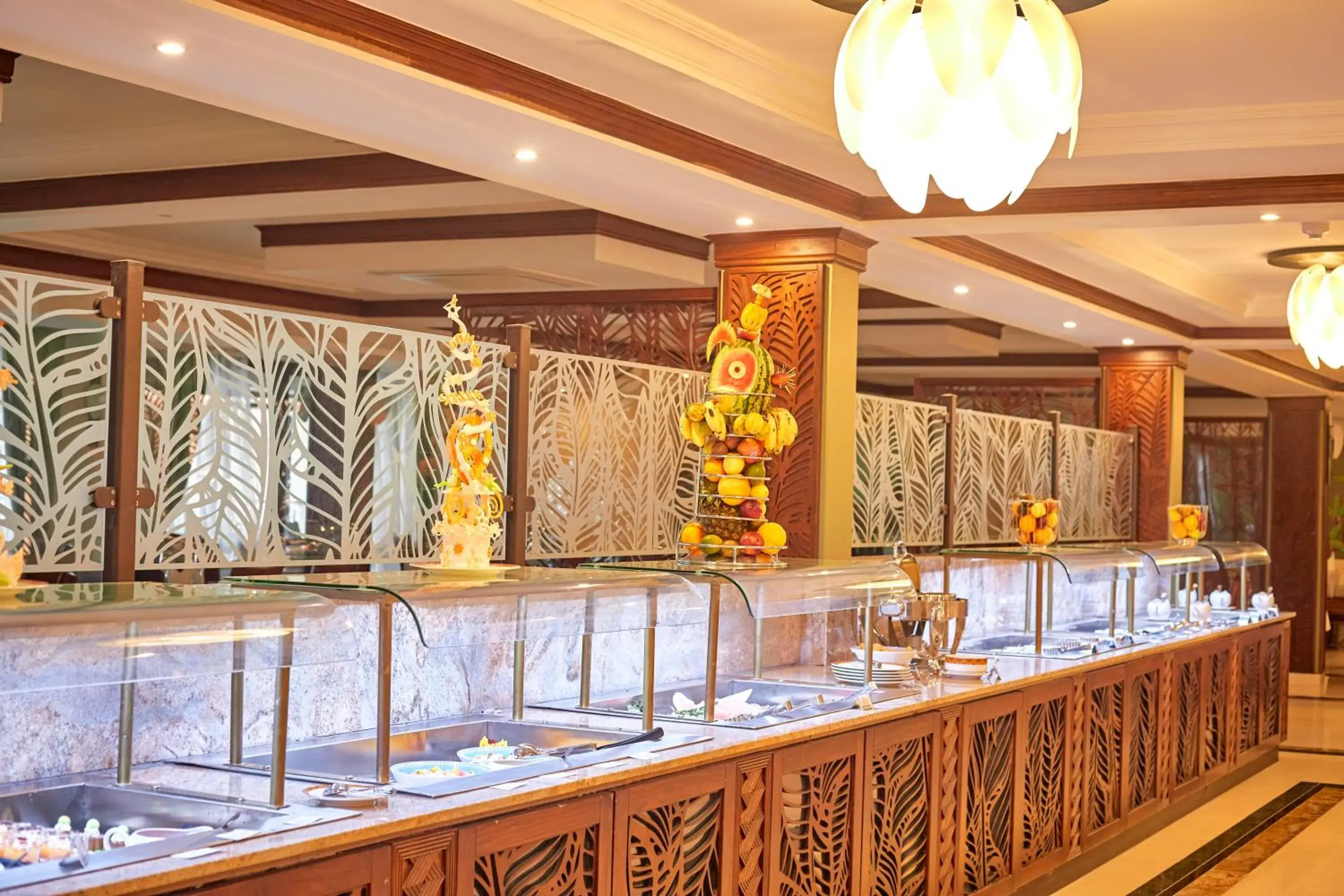 Buffet breakfast in Goma Serena Hotel Buffet breakfast in Goma Serena Hotel