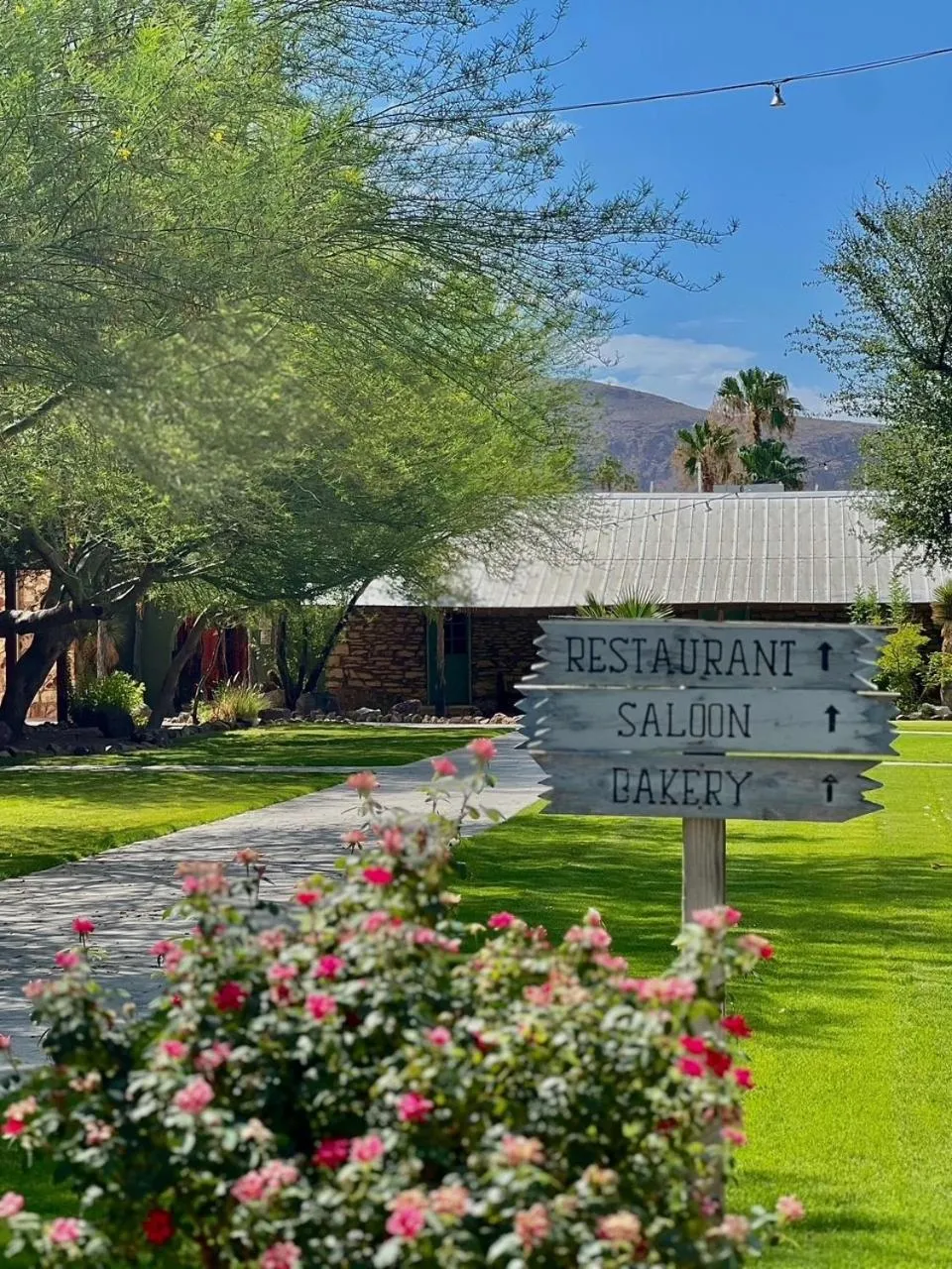 Garden view in Lajitas Golf Resort