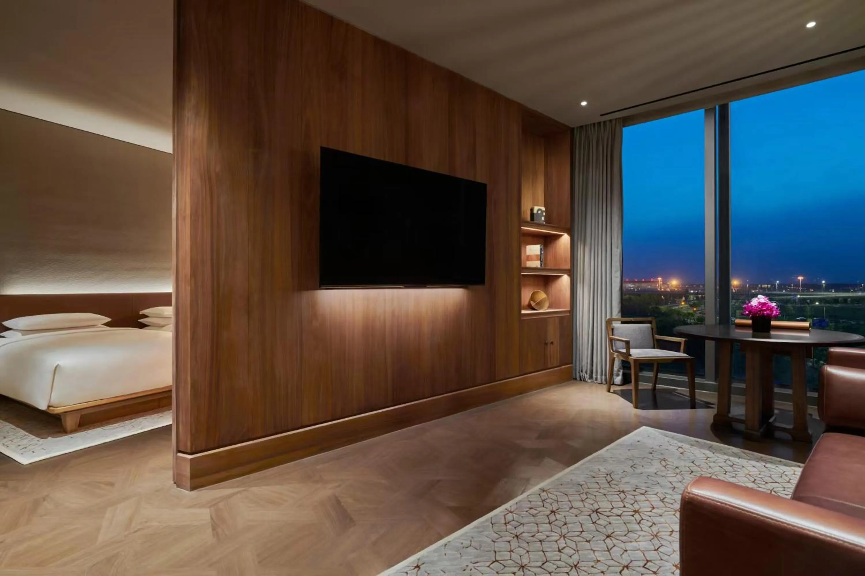 Bed in Mumian Beijing Daxing International Airport, part of Hyatt