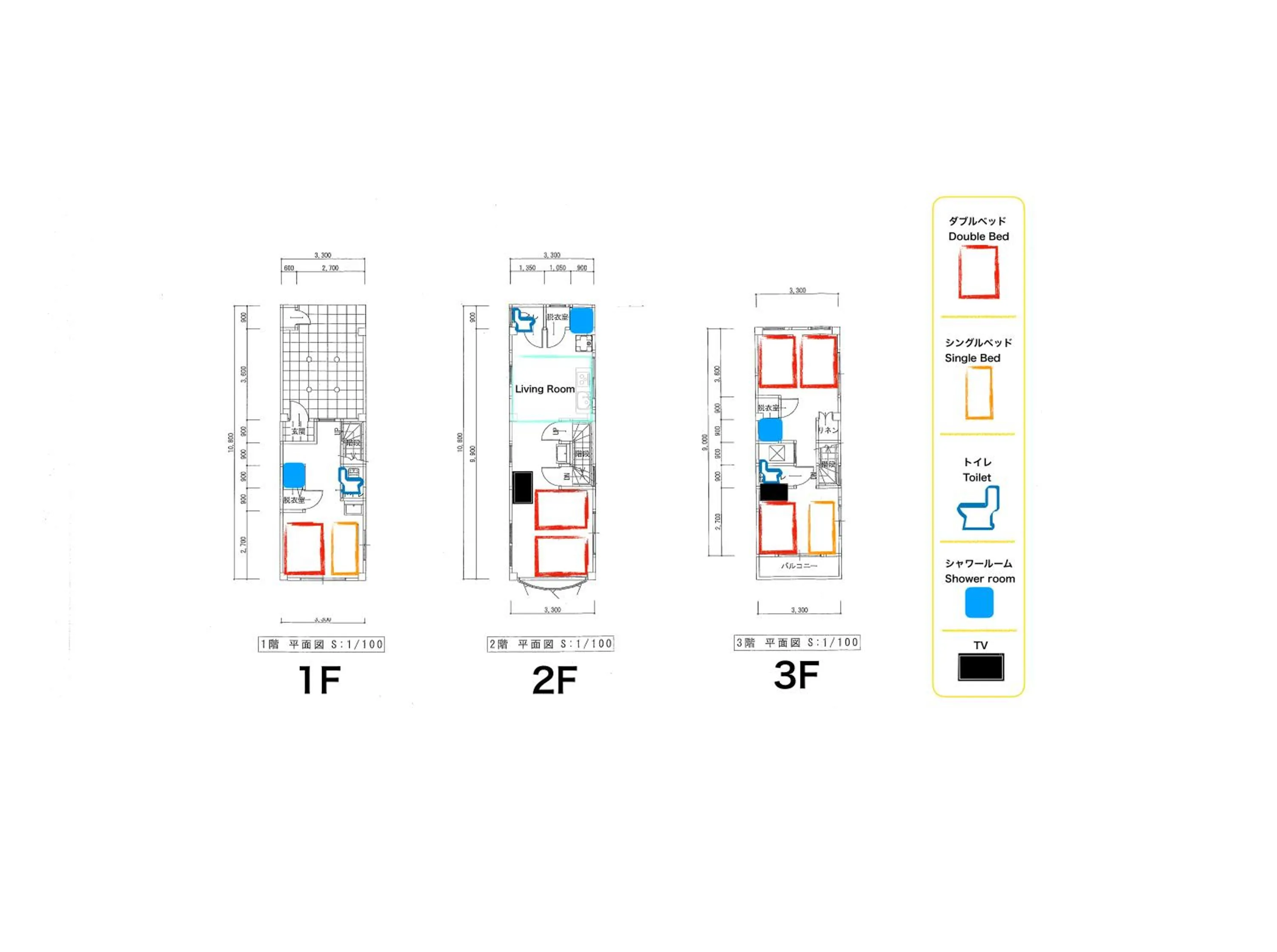Floor plan in Wonderful stay TOKYO nakanoshinbashi
