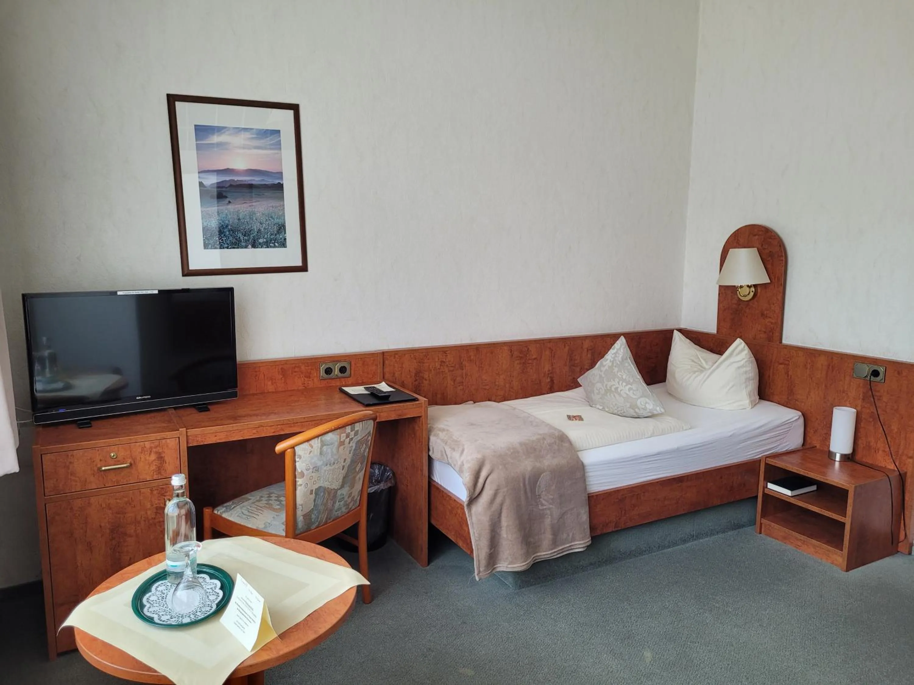 Bed in Hotel Rosengarten