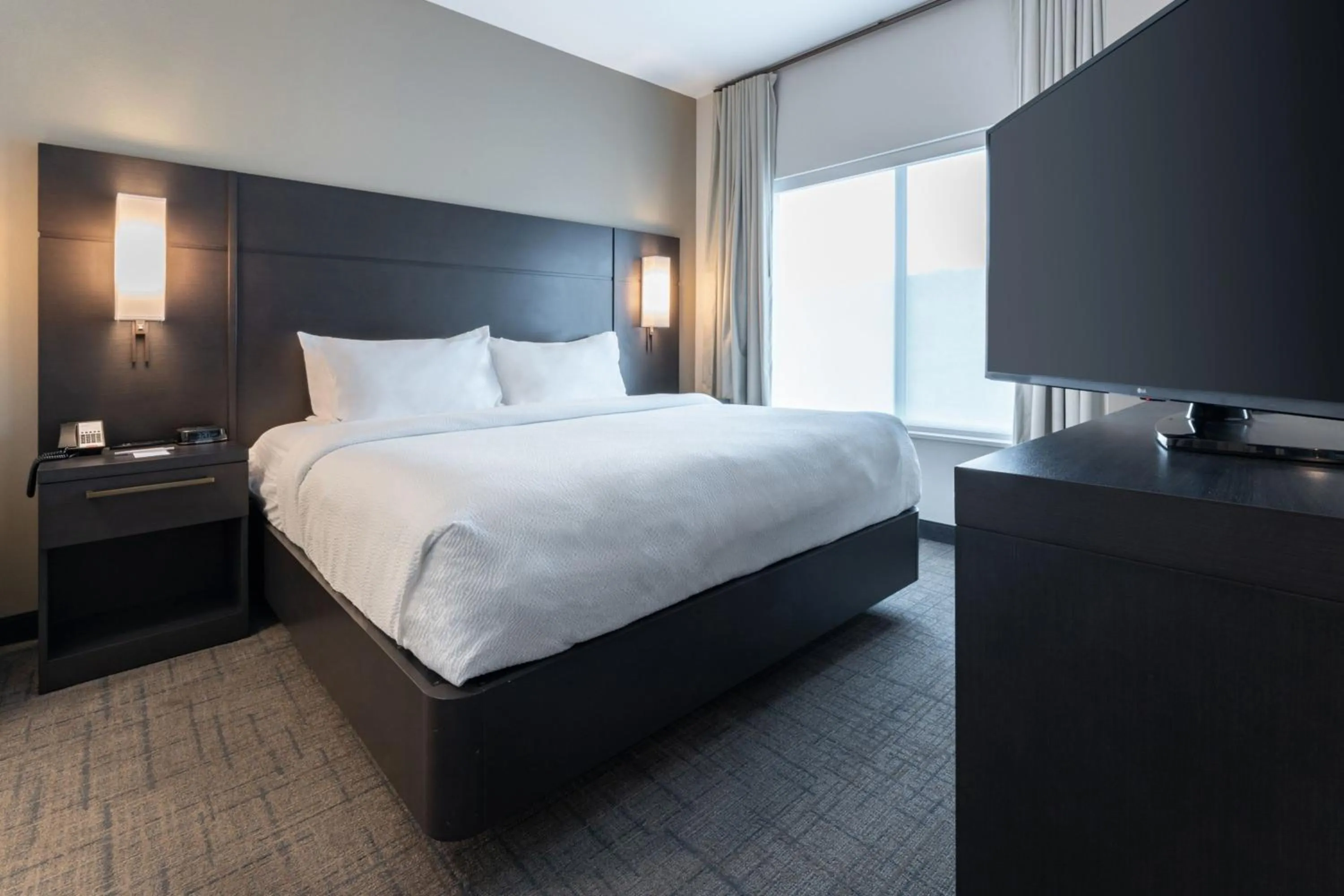 Bedroom, Bed in Residence Inn by Marriott Wilkes-Barre Arena