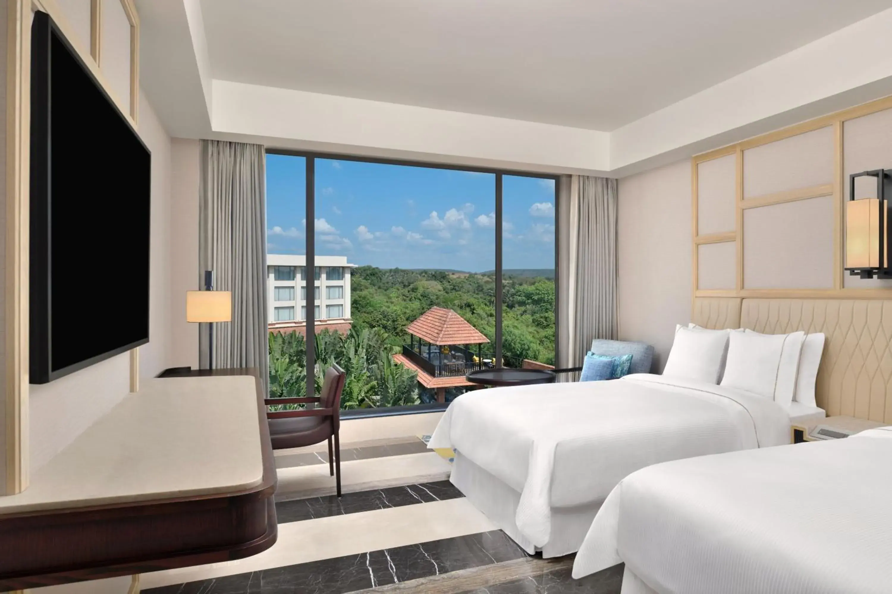 Premium Guest Room, 2 Queen Beds, Courtyard View with Bathtub - Free Shuttle service to Vagator Beach in The Westin Goa Premium Guest Room, 2 Queen Beds, Courtyard View with Bathtub - Free Shuttle service to Vagator Beach in The Westin Goa