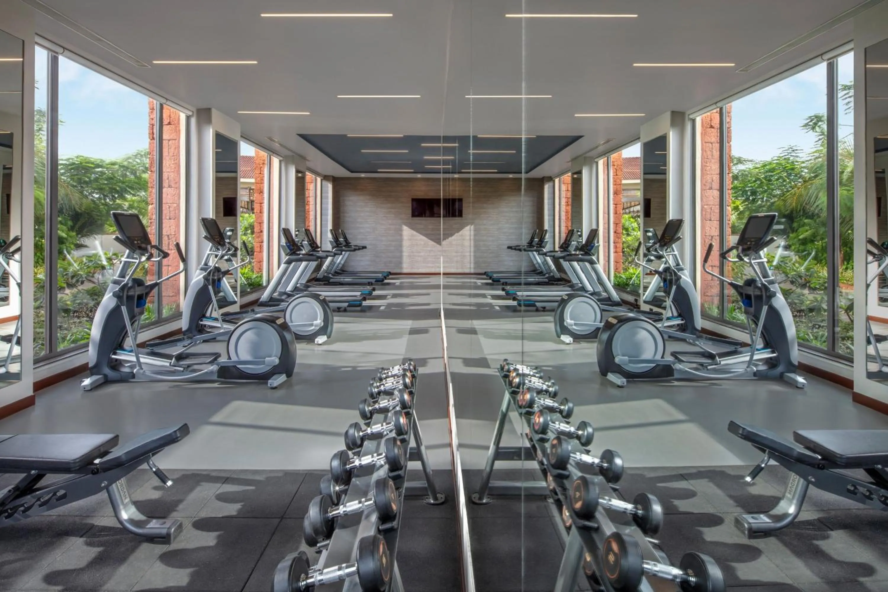Fitness centre/facilities in The Westin Goa