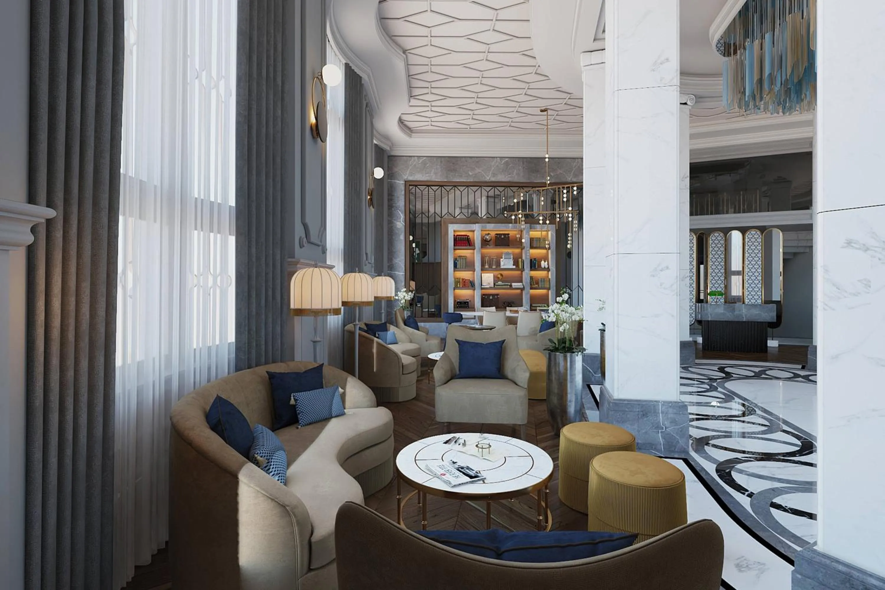 Lobby or reception in Orientbank Hotel Istanbul, Autograph Collection