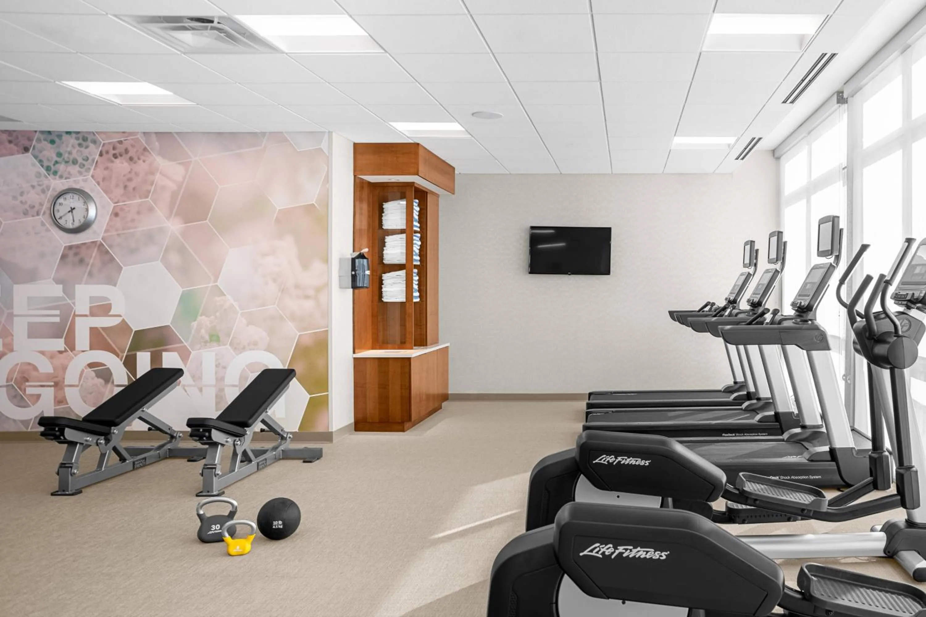 Fitness centre/facilities in SpringHill Suites by Marriott Savannah Richmond Hill
