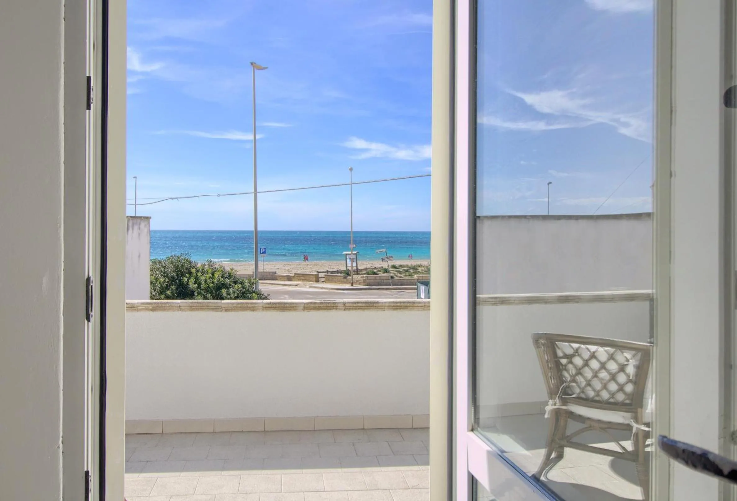 Balcony/Terrace in Front Beach Torre Mozza by LoveSud