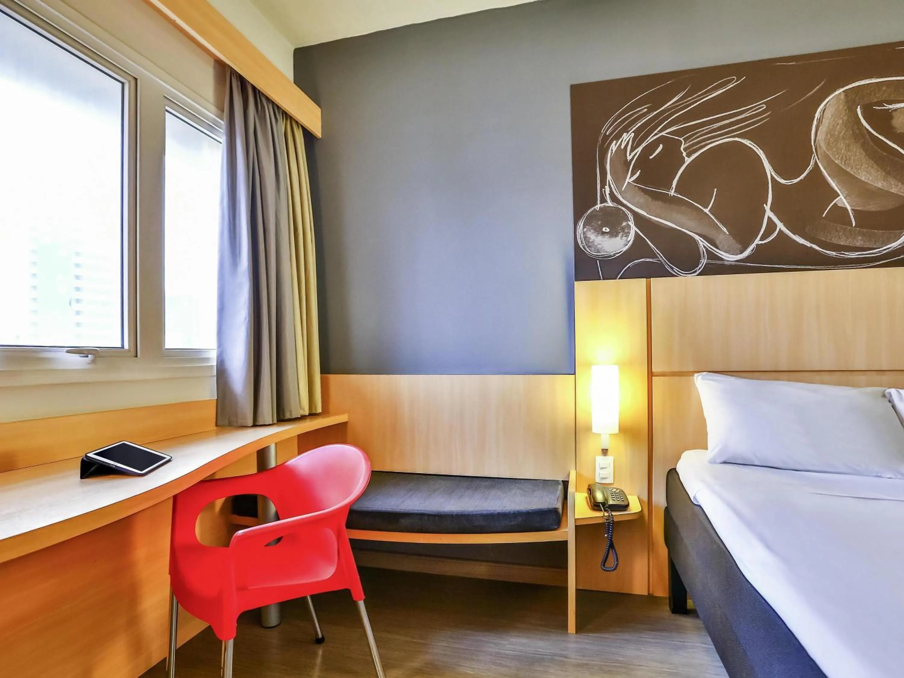 Bedroom, Bed in ibis Goiânia