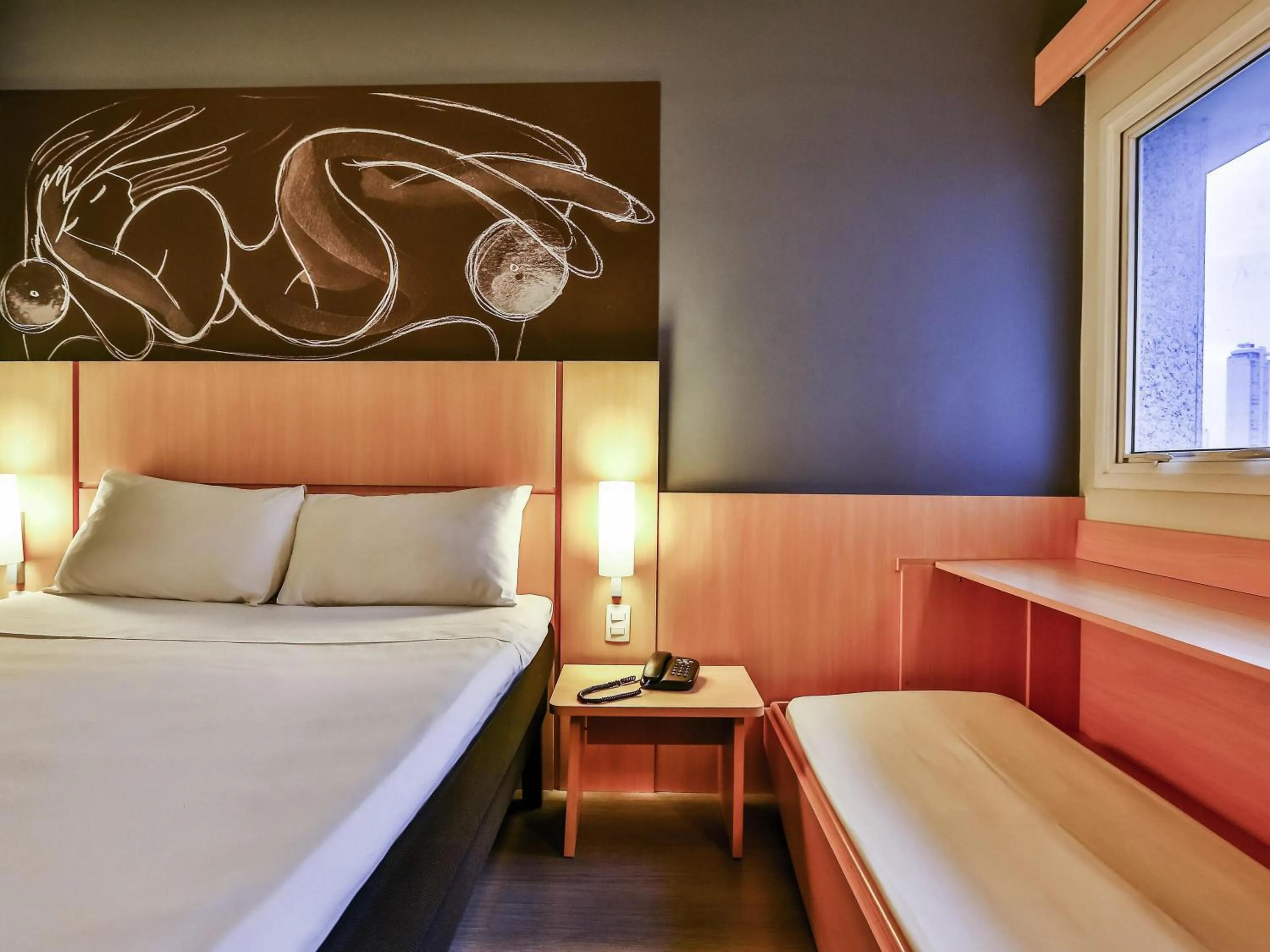 Bedroom, Bed in ibis Goiânia