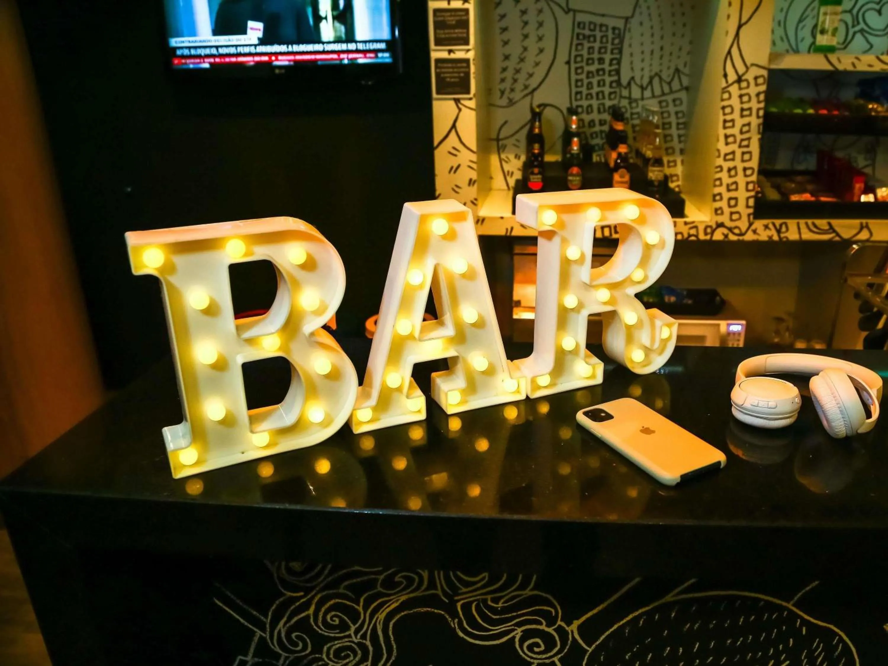 Lounge or bar in ibis Rio de Janeiro Santos Dumont