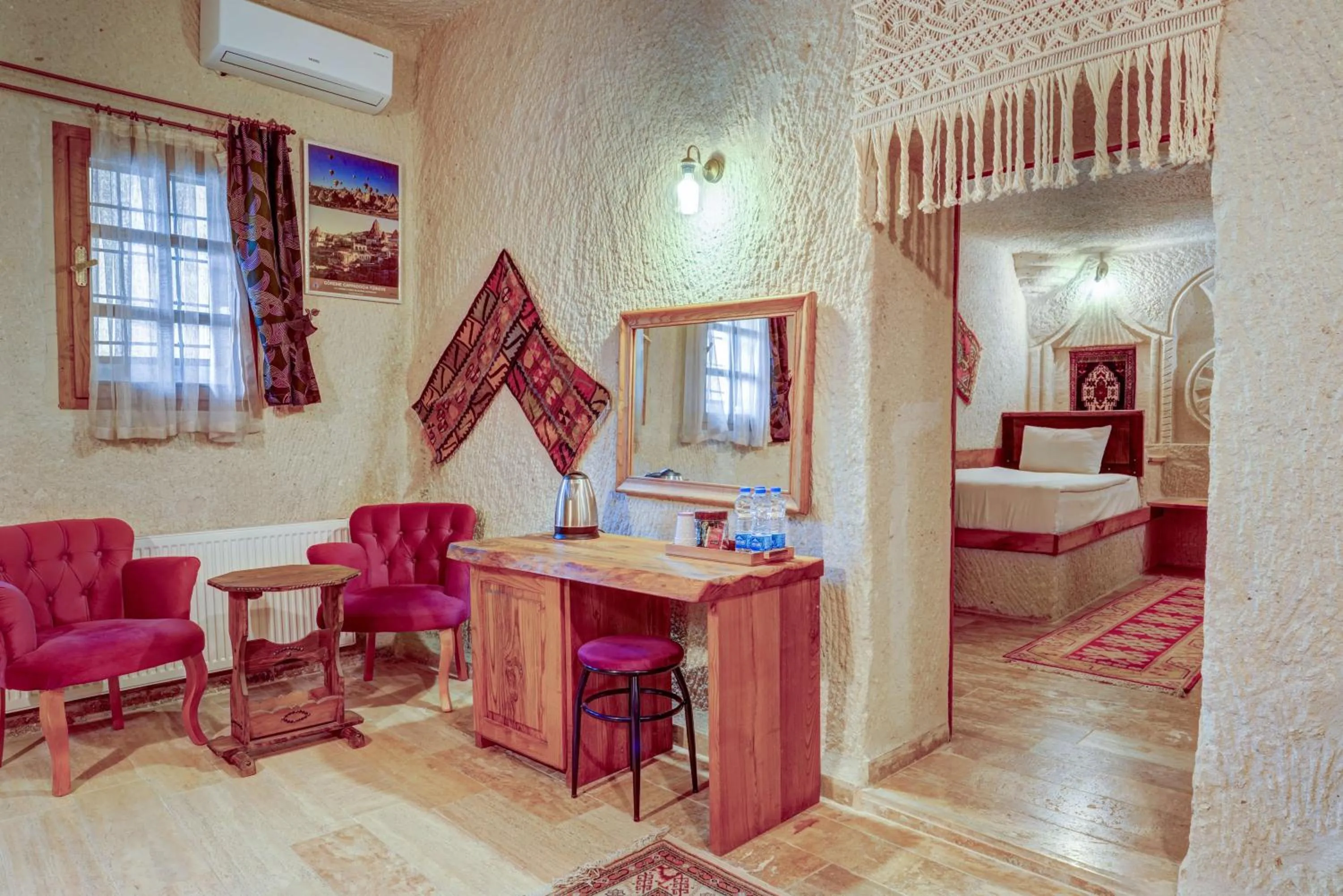 Seating area in Avilla Cave Hotel