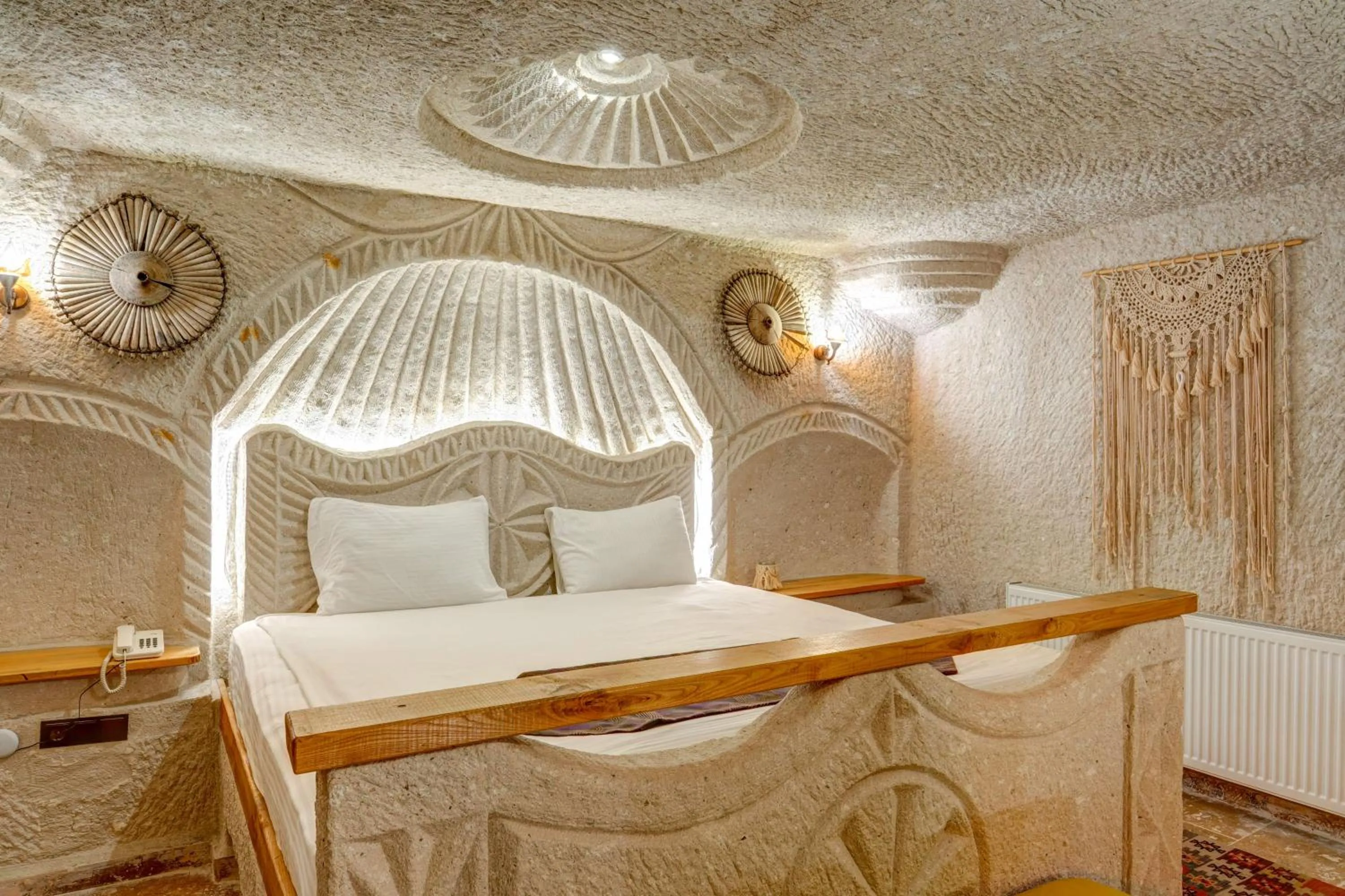 Bed in Avilla Cave Hotel