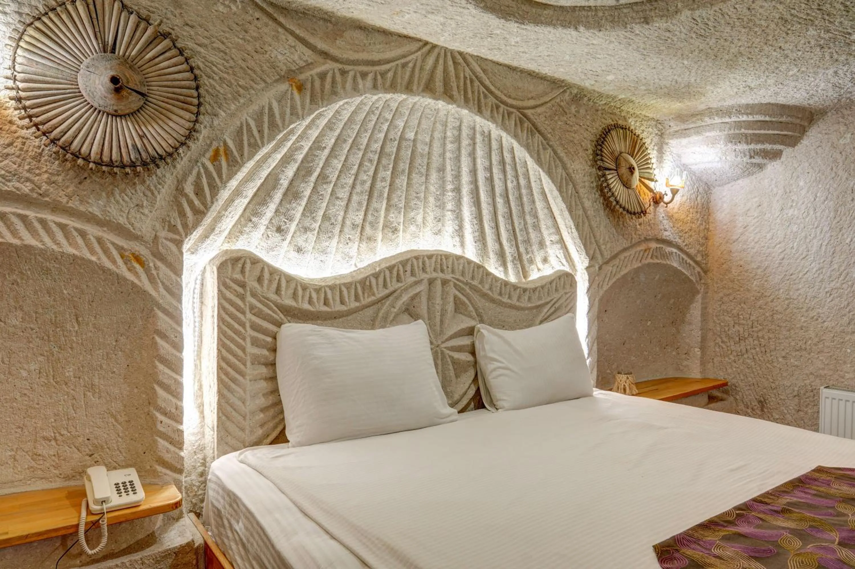 Bed in Avilla Cave Hotel