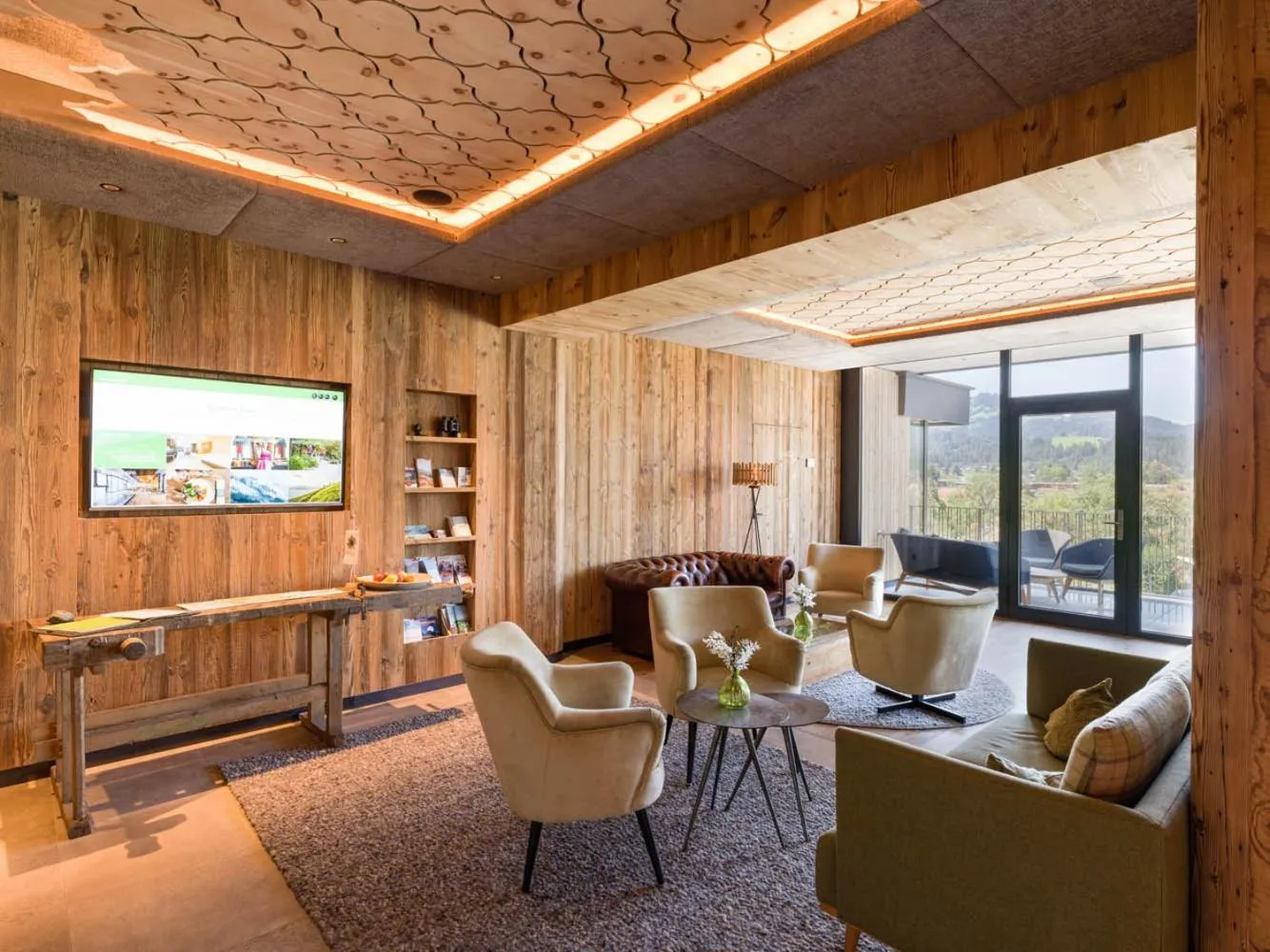 Lobby or reception in Hotel Penzinghof