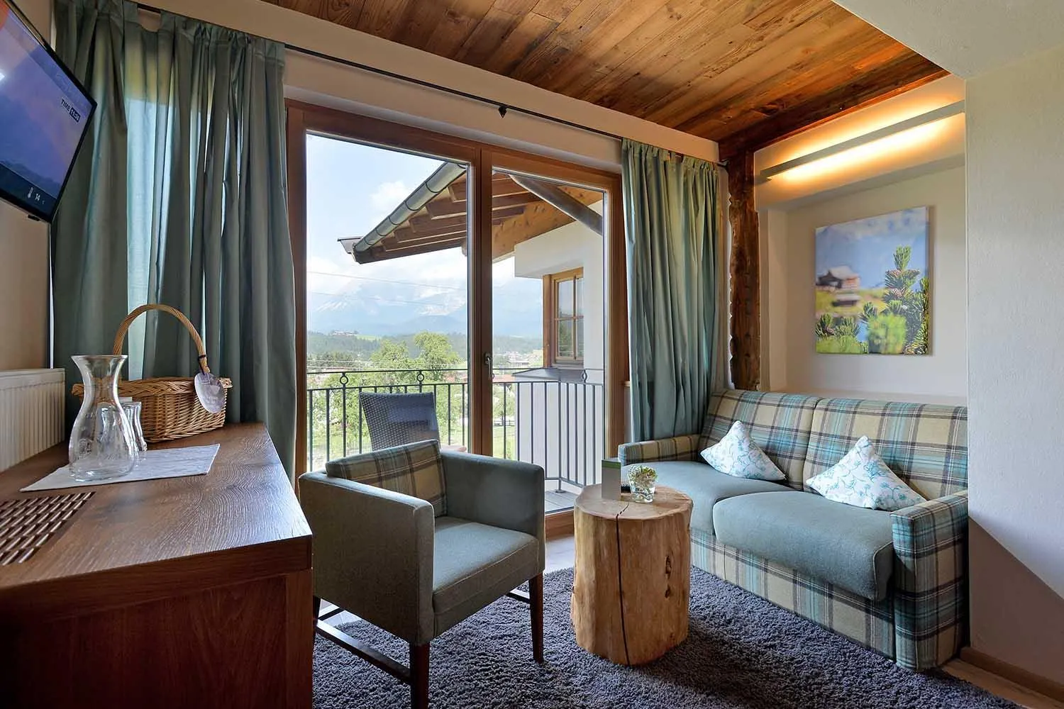 Seating area in Hotel Penzinghof