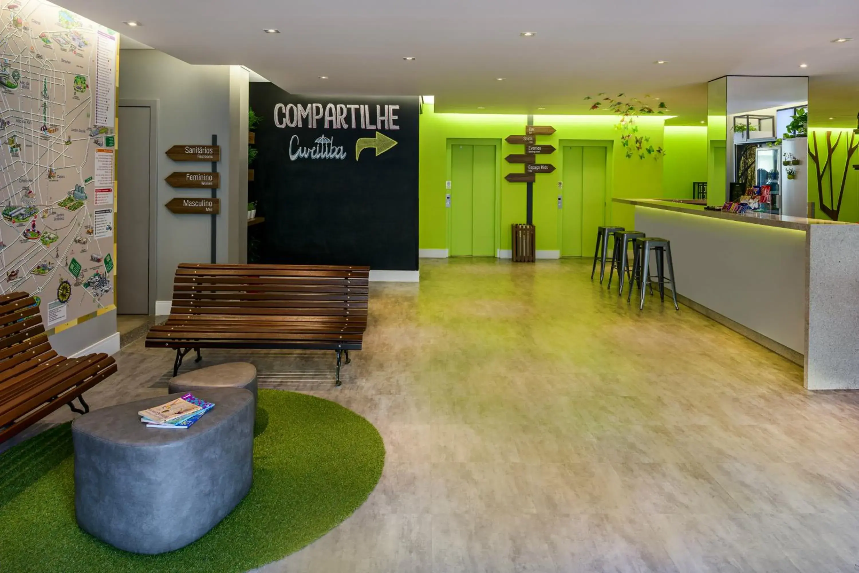 Lobby or reception in ibis Styles Curitiba Centro Civico Lobby or reception in ibis Styles Curitiba Centro Civico