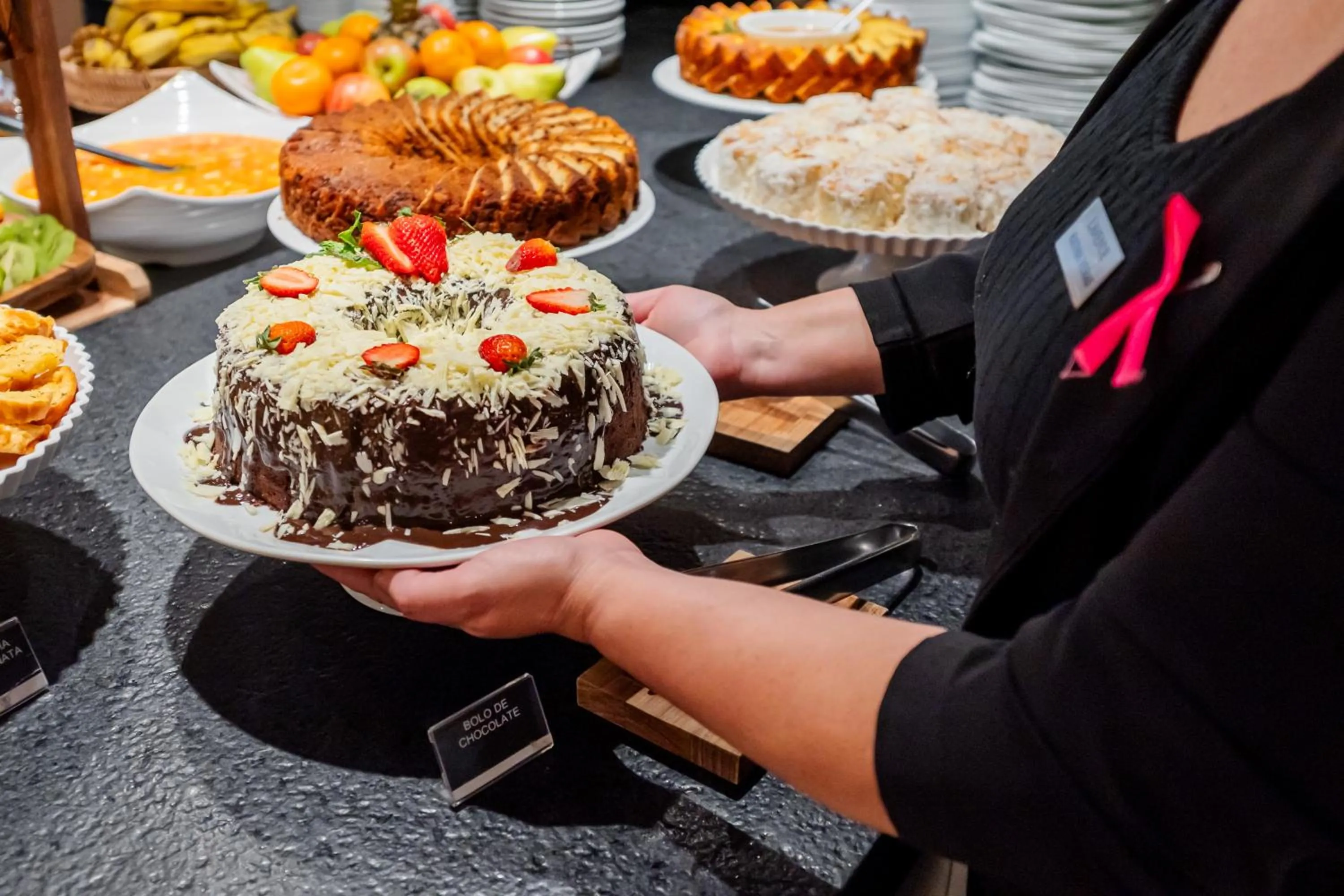 Buffet breakfast in Ibis Florianopolis
