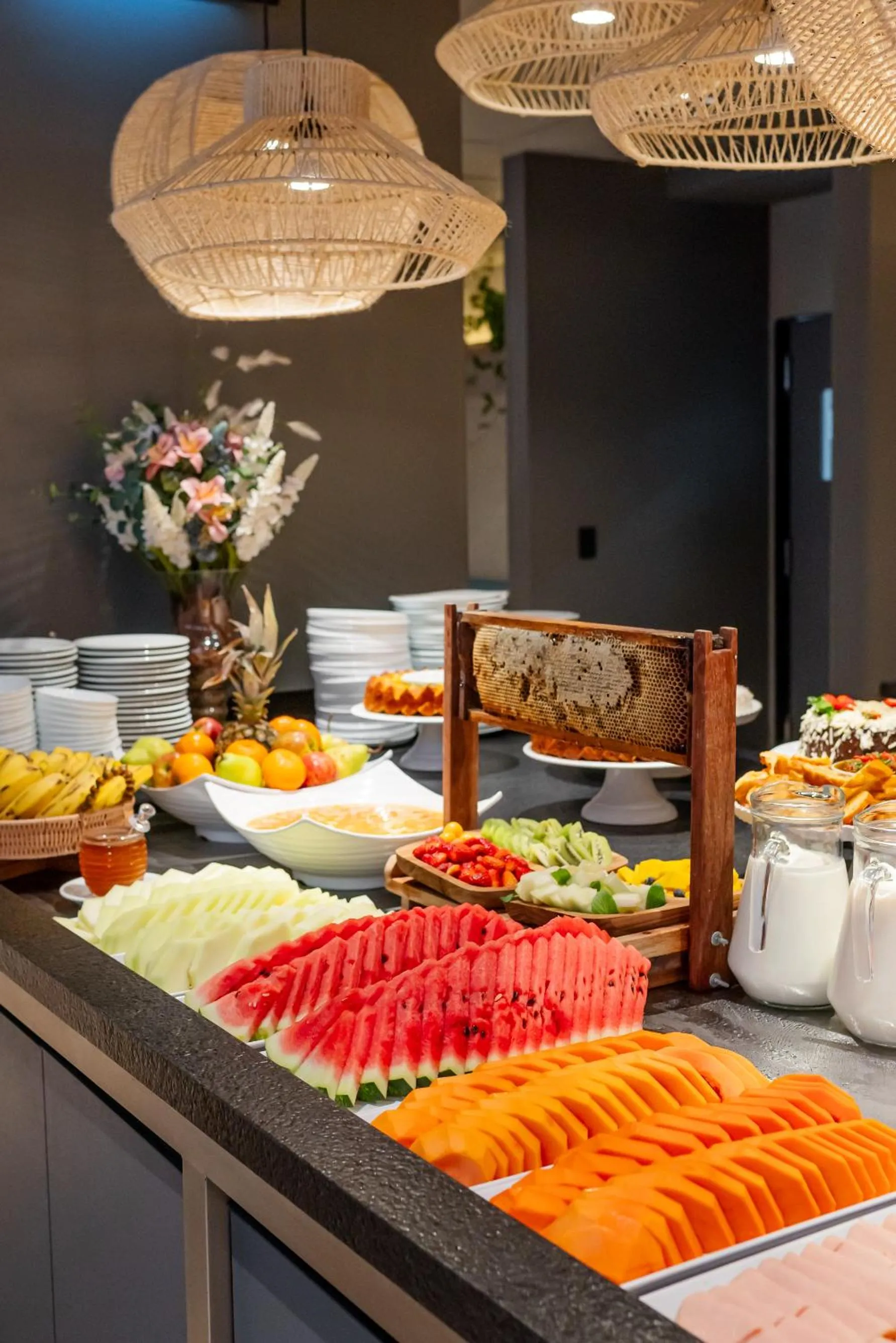 Buffet breakfast in Ibis Florianopolis
