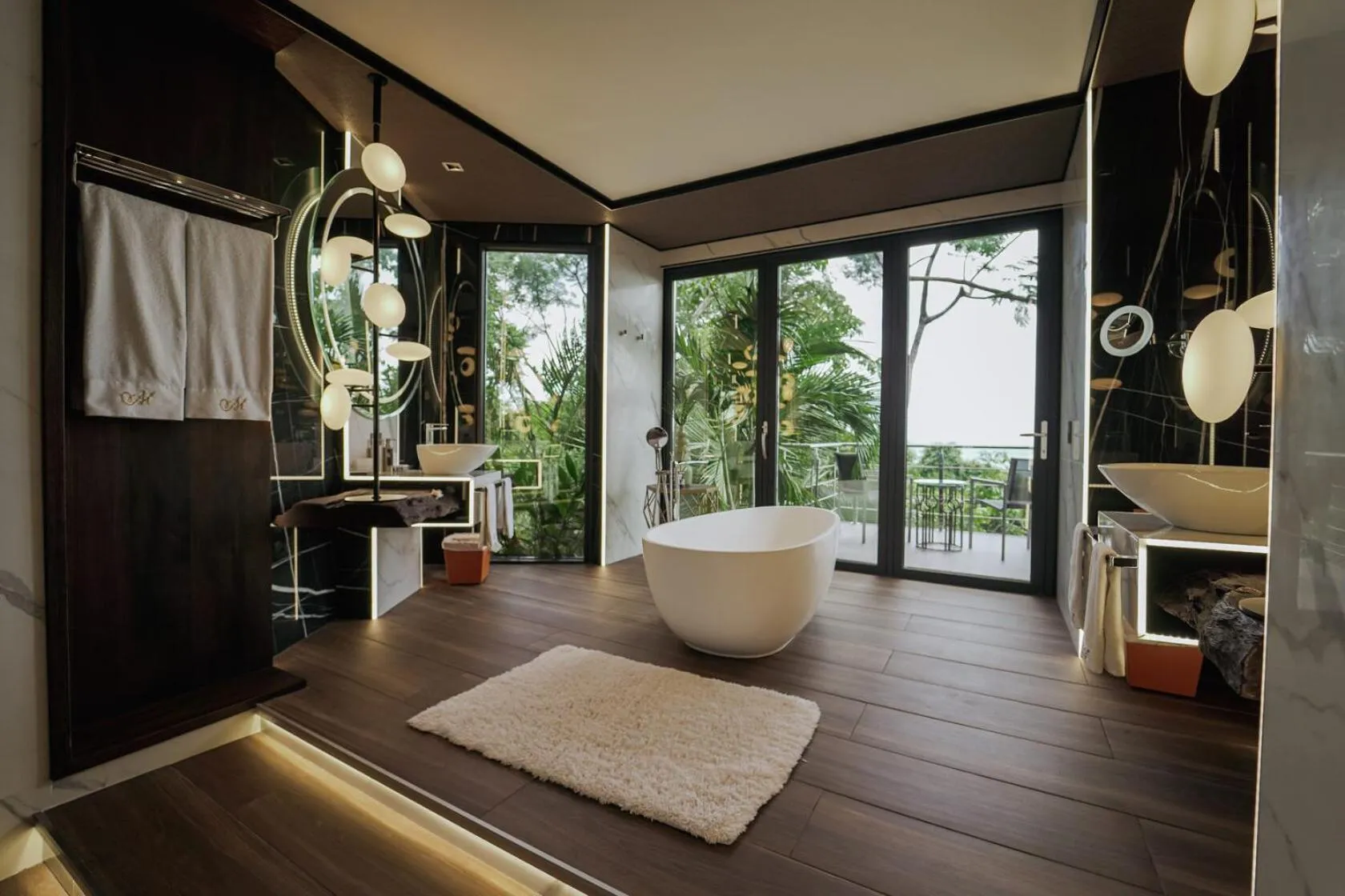 Bathroom in Makanda by The Sea Hotel Adults Only