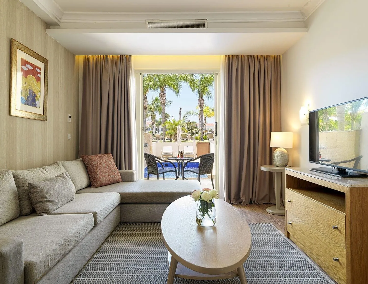 Living room in Olympic Lagoon Resort Ayia Napa