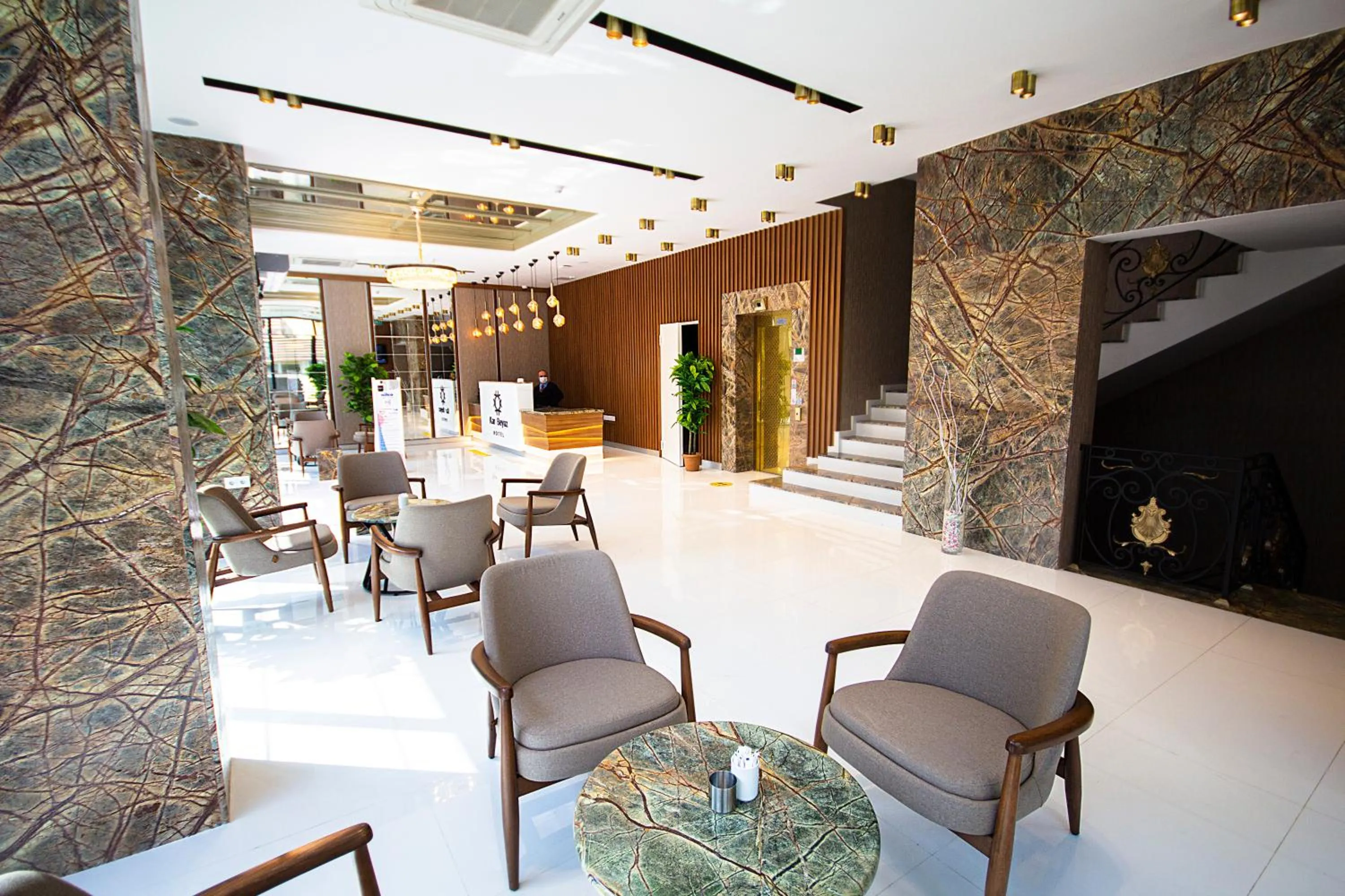 Lobby or reception in KAR BEYAZ HOTEL BURSA