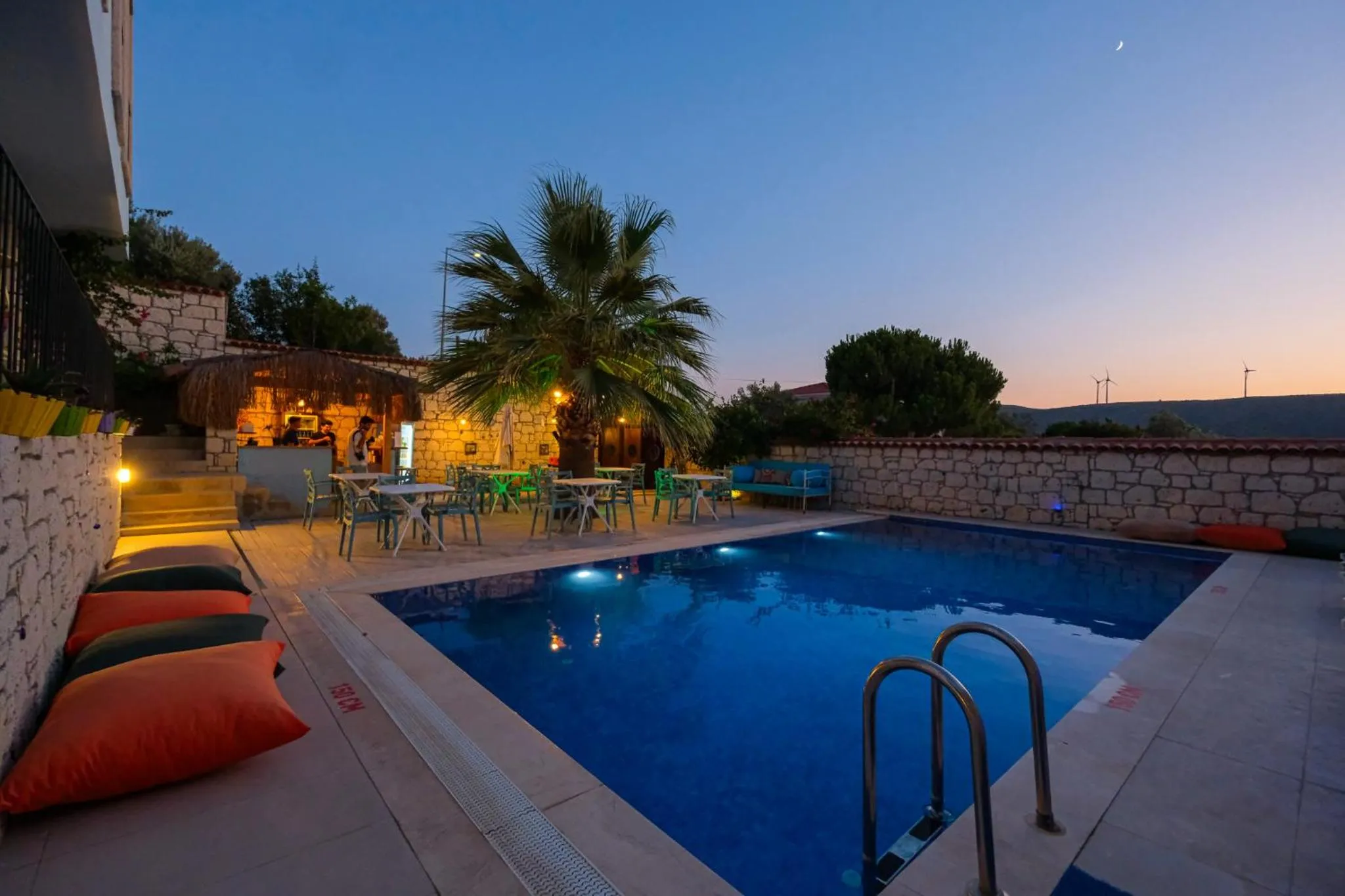 Pool view in Kybele Alaçatı