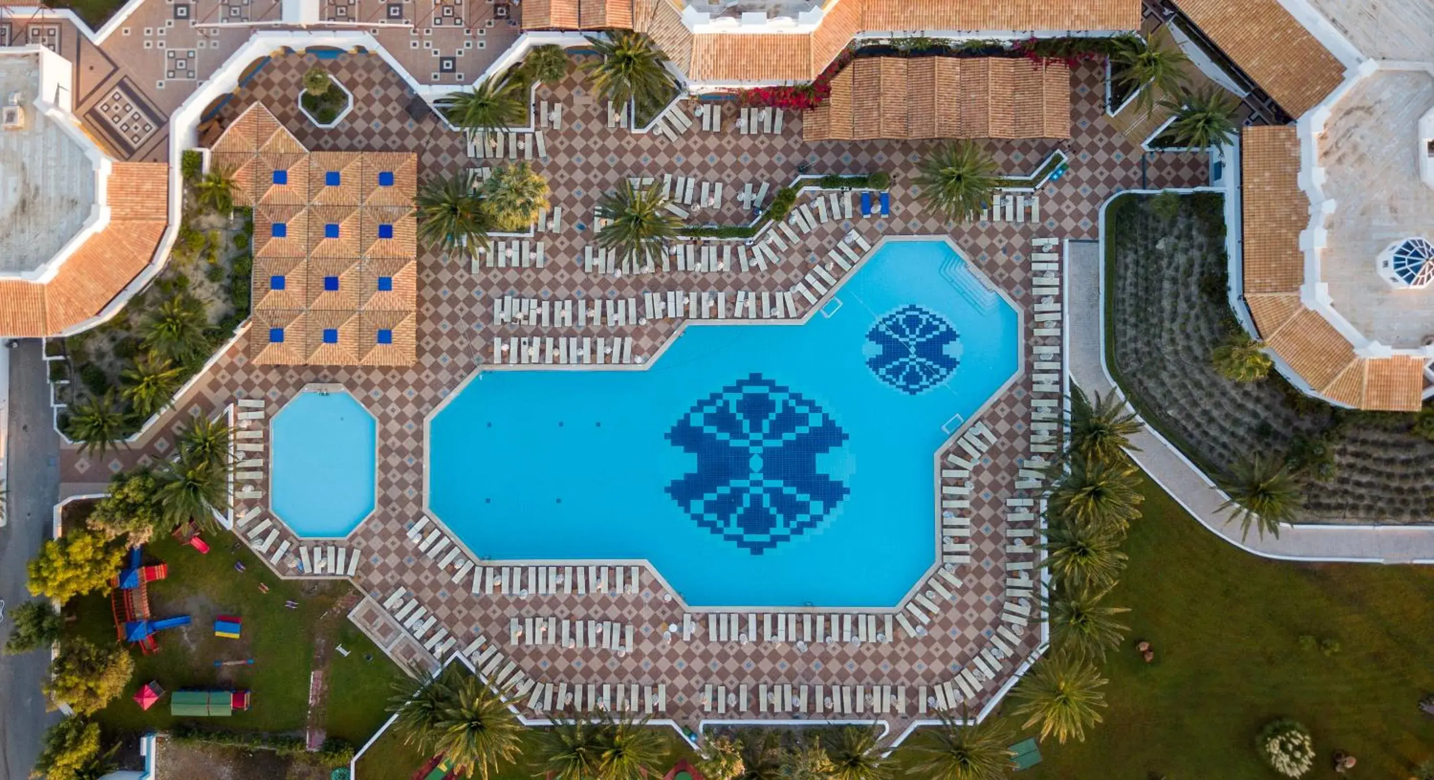 Swimming pool in Lagas Aegean Village Swimming pool in Lagas Aegean Village