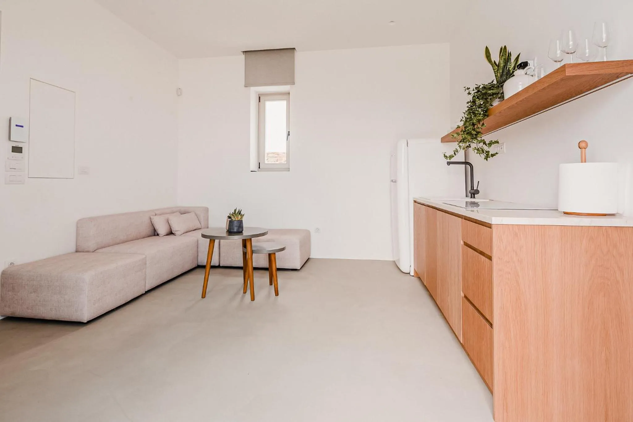 Kitchen or kitchenette in Amarelo Suites