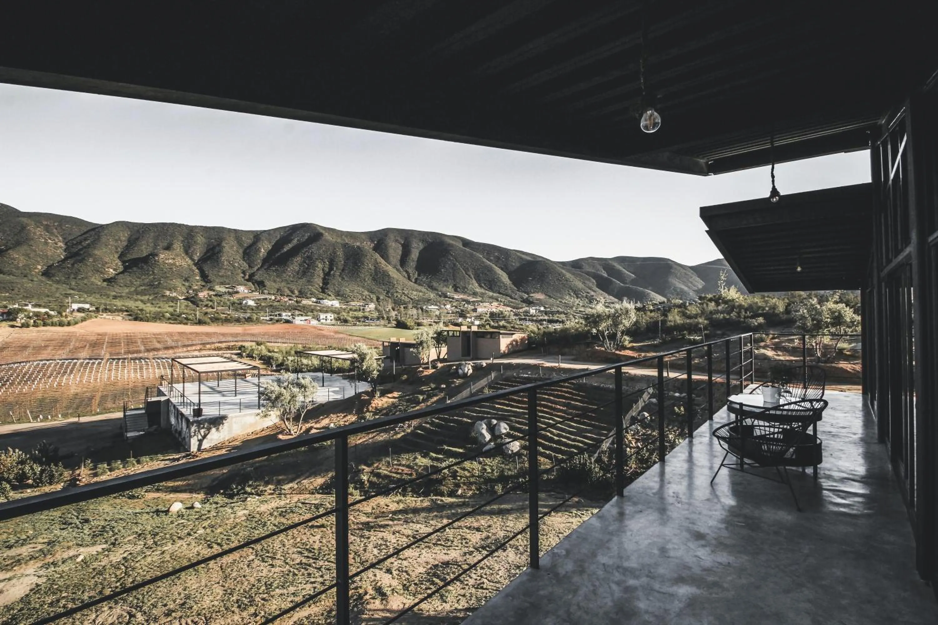 Balcony/Terrace in Origen75 Loft - Villas - Skypool - Viñedo, Valle de Guadalupe