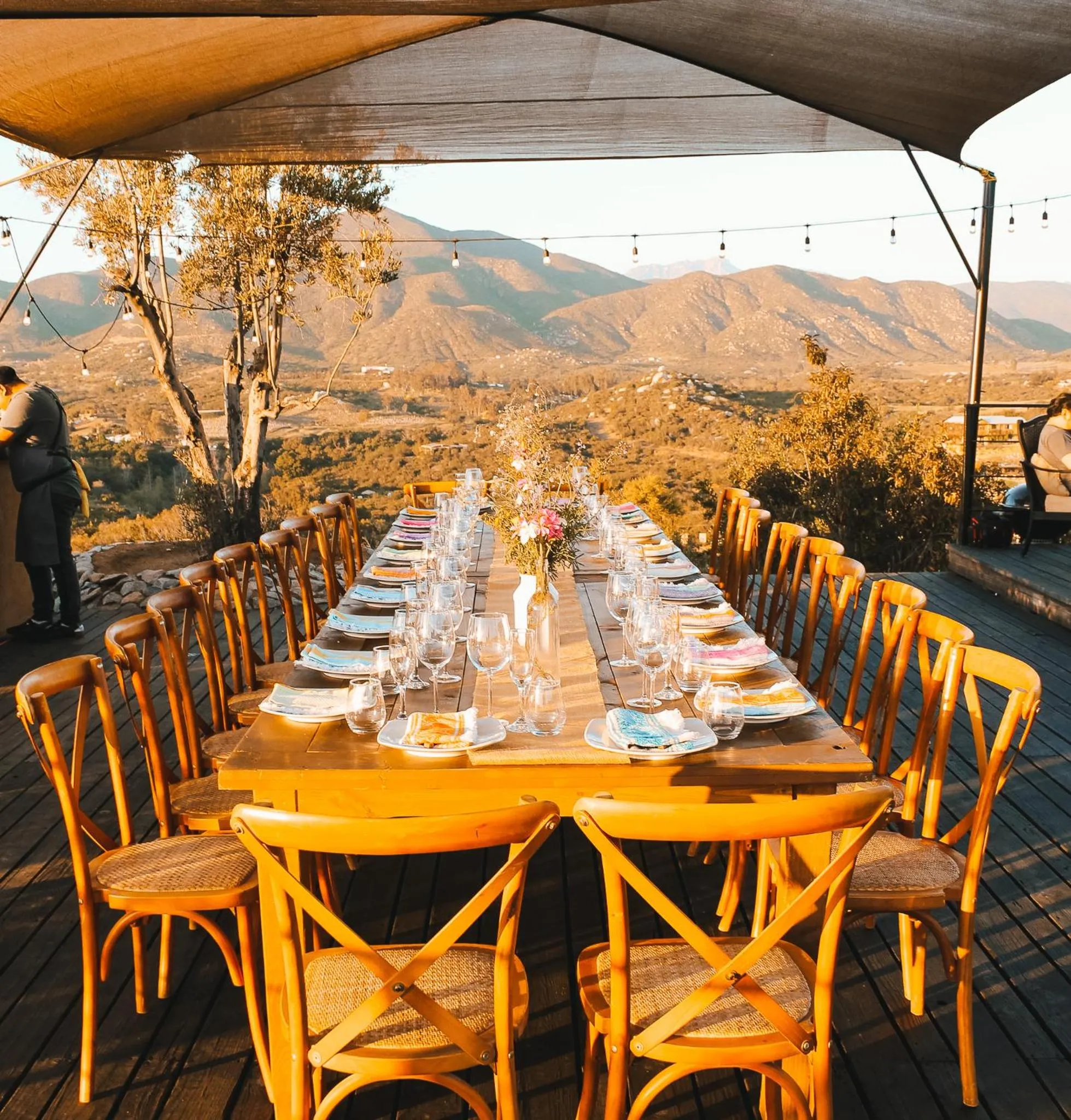 Breakfast in Origen75 Loft - Villas - Skypool - Viñedo, Valle de Guadalupe